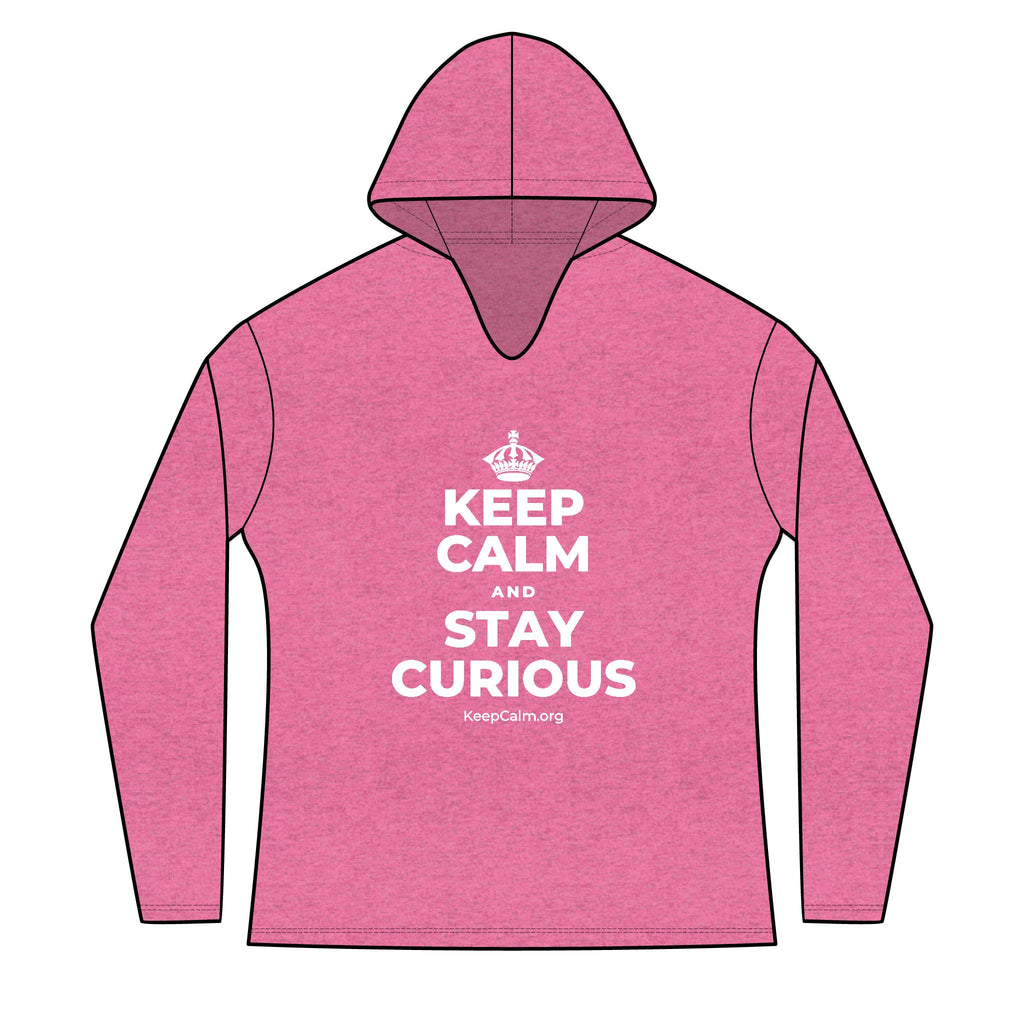 KEEP CALM AND STAY CURIOUS Women's Long Sleeve Hoodie
