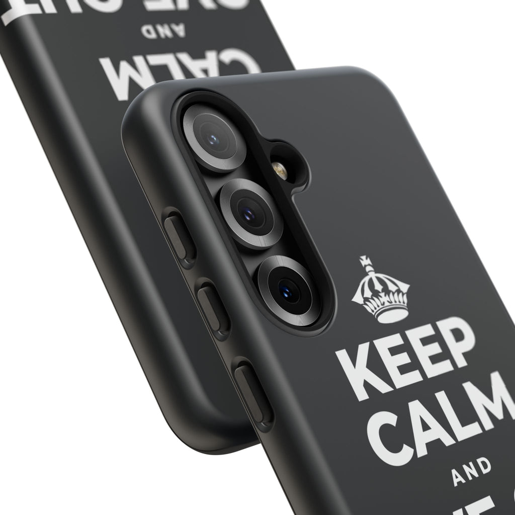 KEEP CALM AND LOVE OUT LOUD Phone Case (Dark)