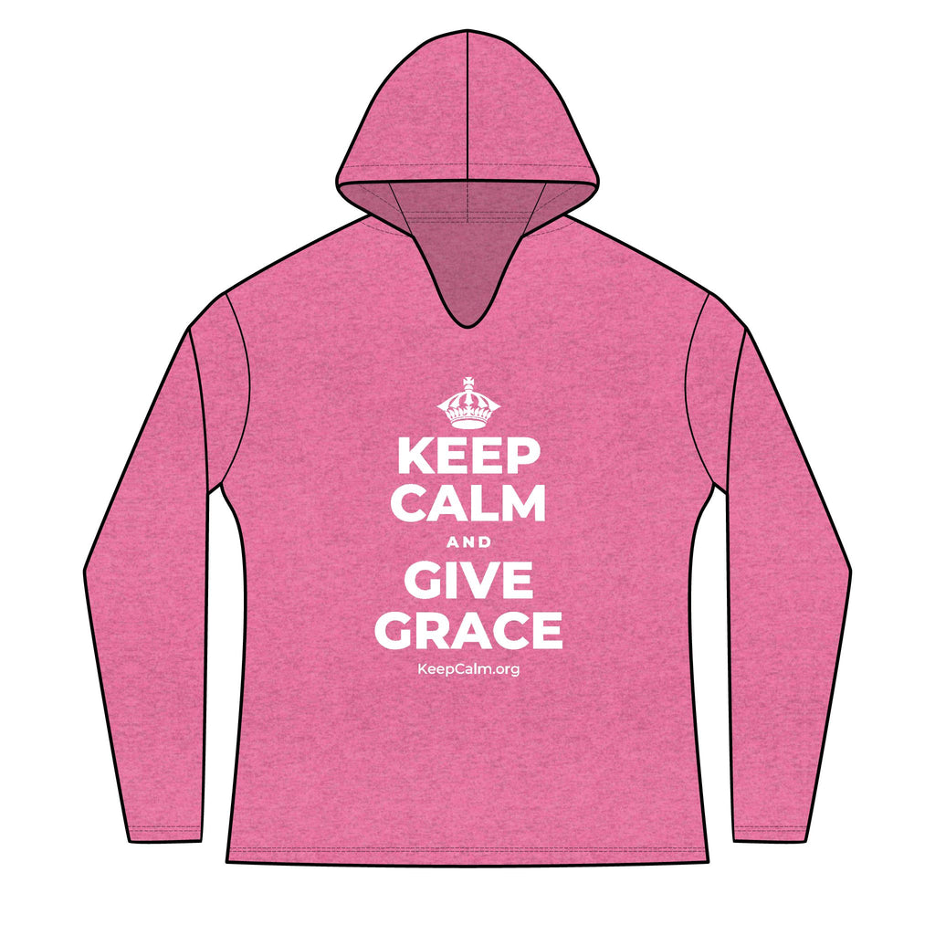 KEEP CALM AND GIVE GRACE Women's Long Sleeve Hoodie