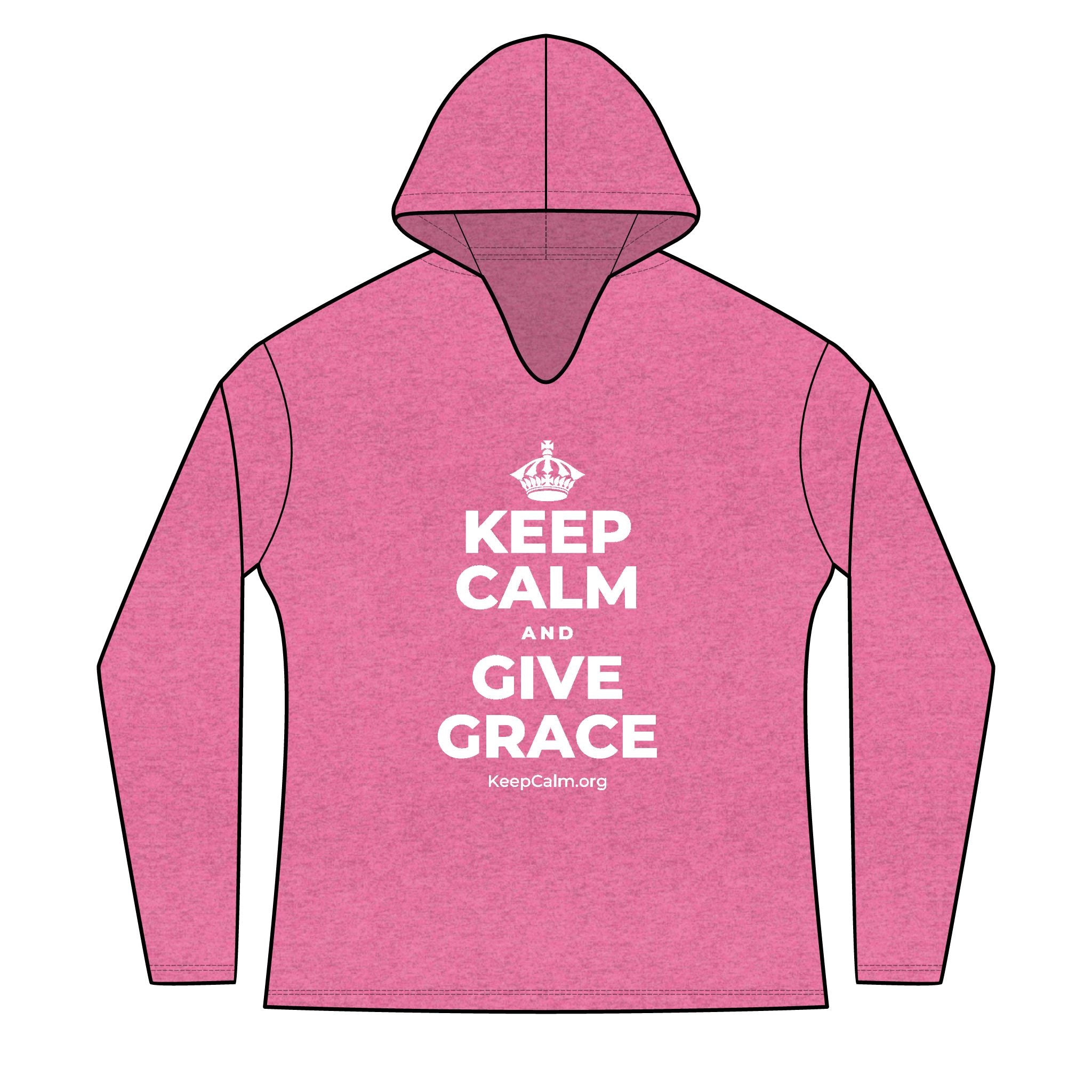 KEEP CALM AND GIVE GRACE Women's Long Sleeve Hoodie