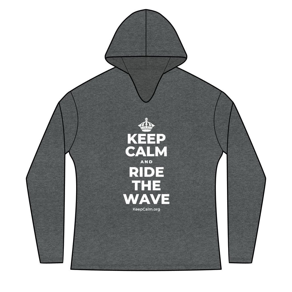 KEEP CALM AND RIDE THE WAVE Women's Long Sleeve Hoodie