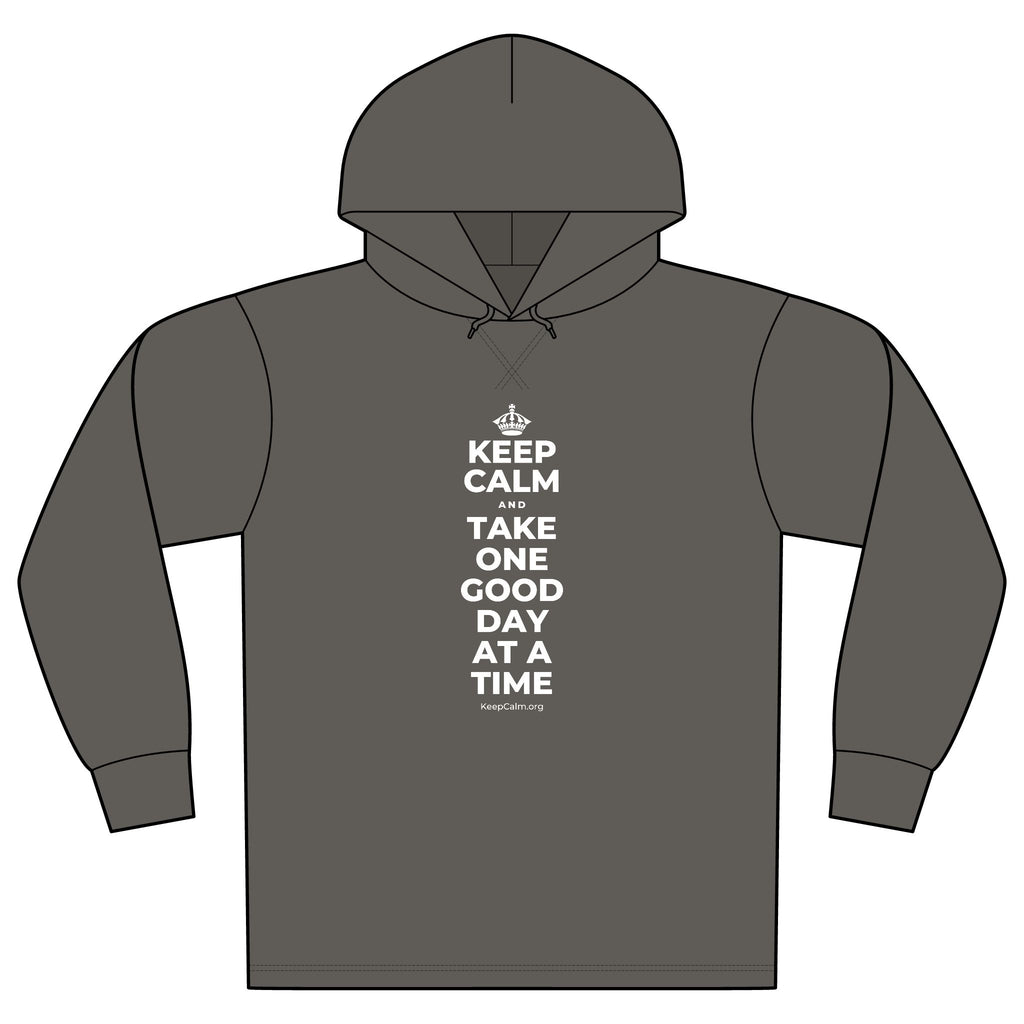 KEEP CALM AND TAKE ONE GOOD DAY AT A TIME Organic Hoodie Tee