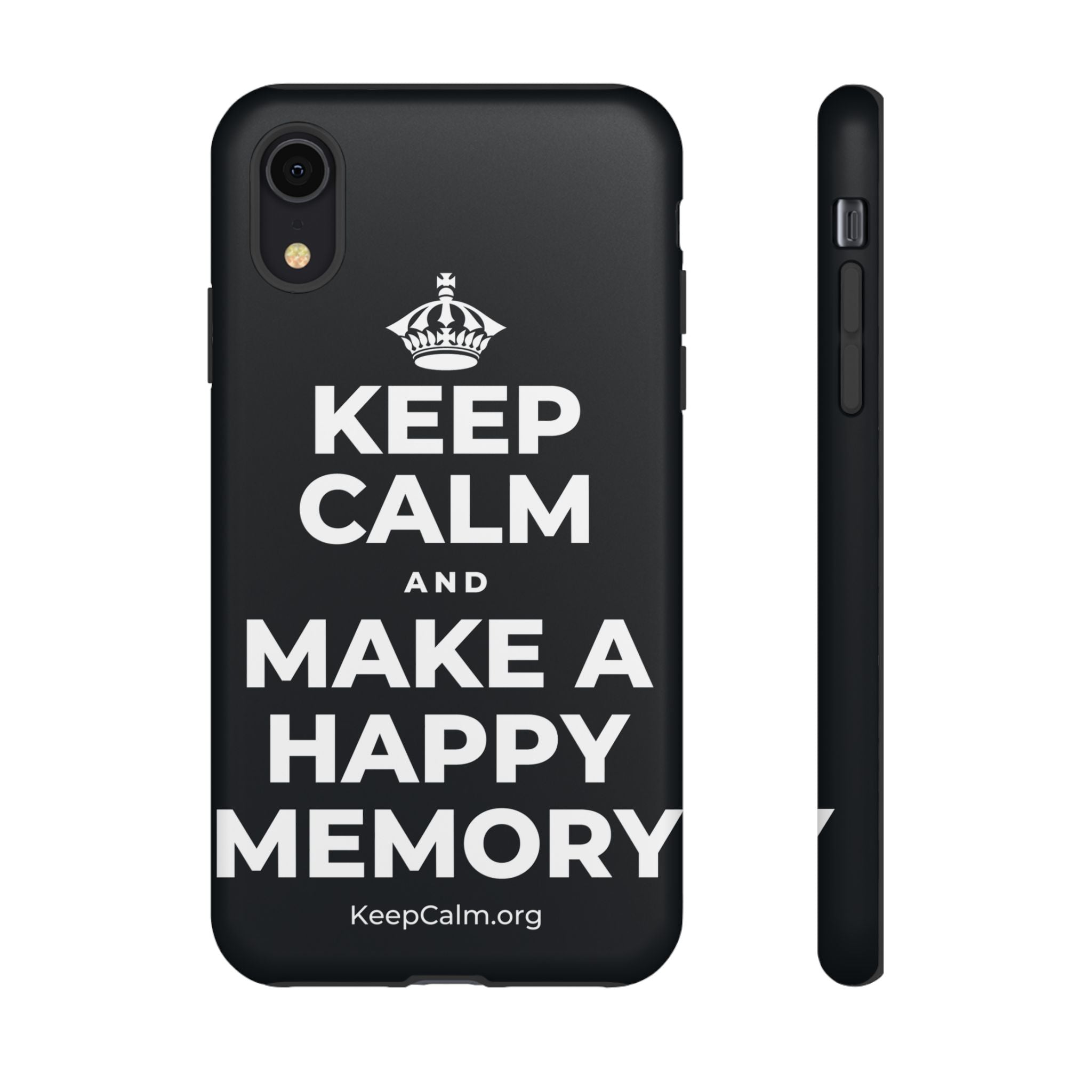 KEEP CALM AND MAKE A HAPPY MEMORY Phone Case (Dark)