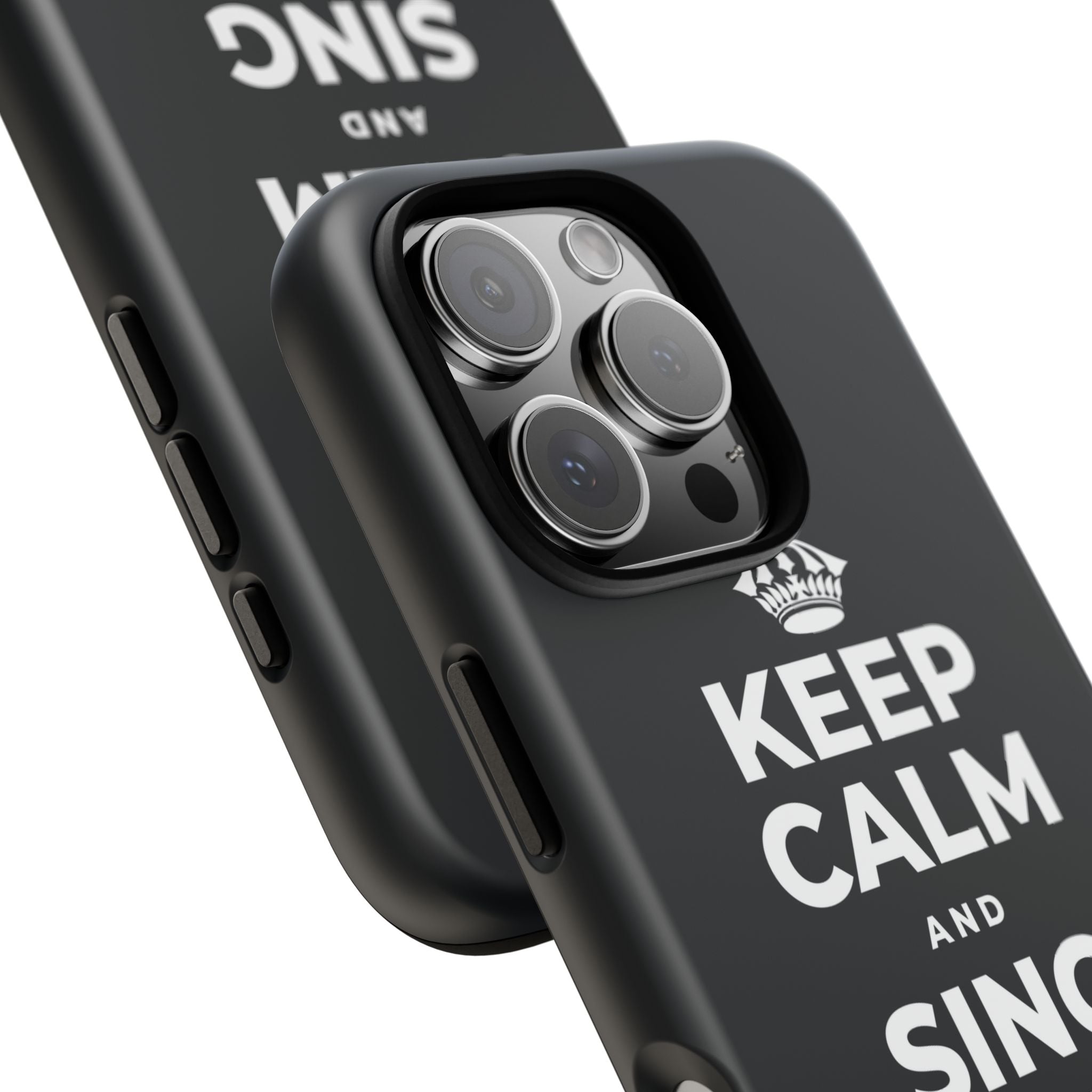 KEEP CALM AND SING WHILE YOU COOK Phone Case (Dark)