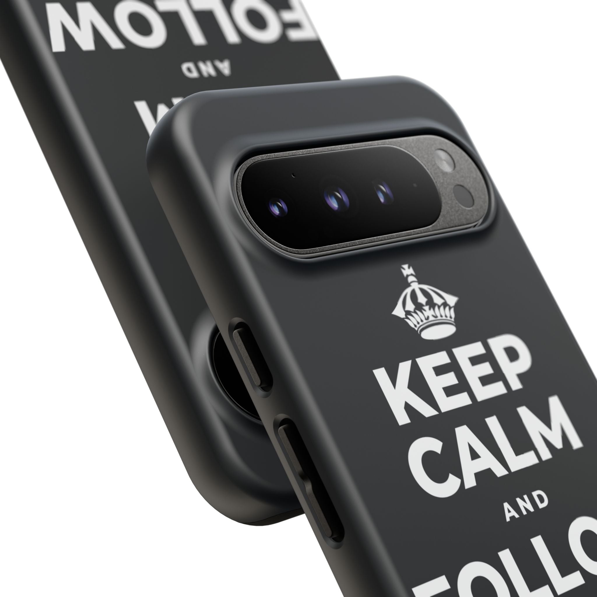 KEEP CALM AND FOLLOW YOUR HEART Phone Case (Dark)