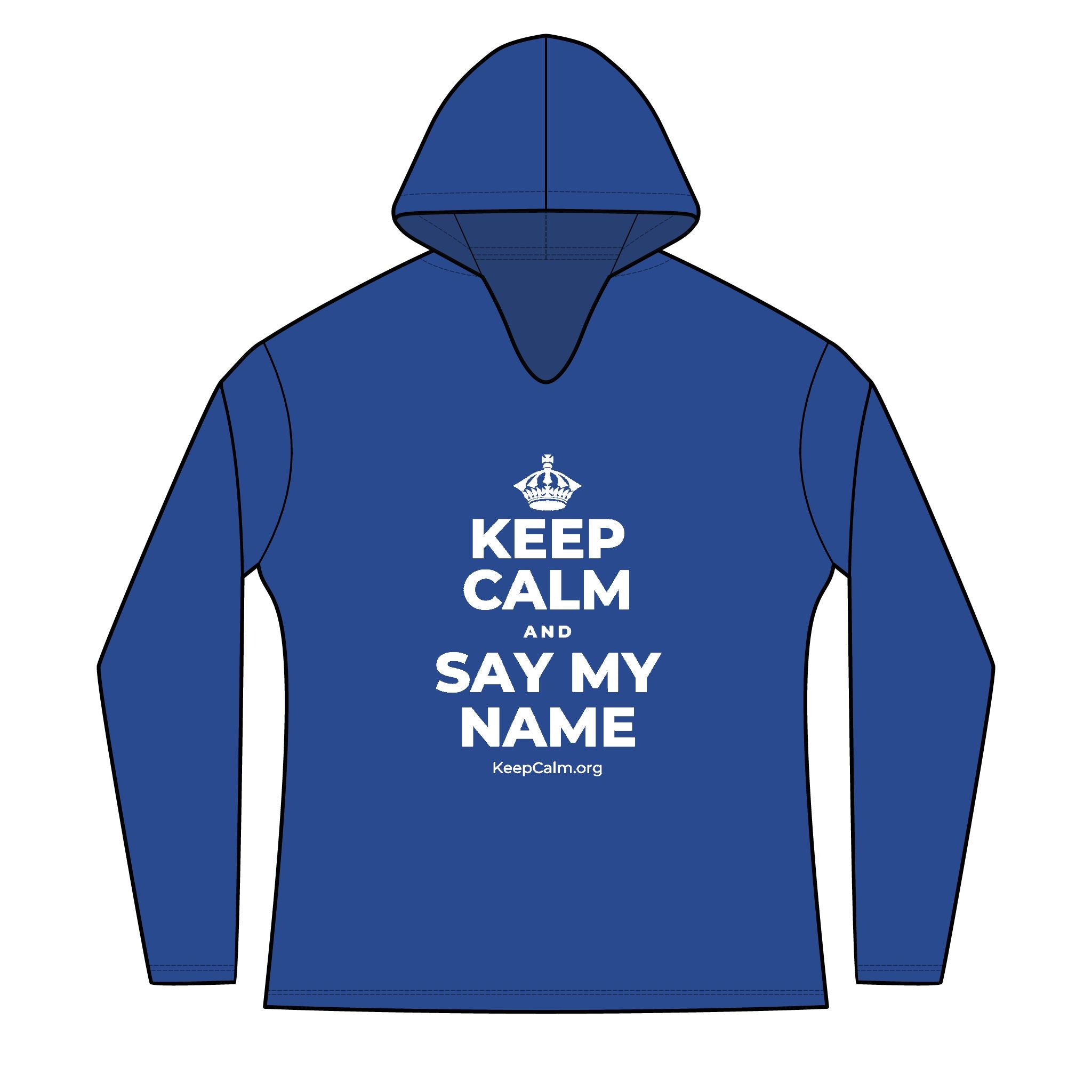 KEEP CALM AND SAY MY NAME Women's Long Sleeve Hoodie