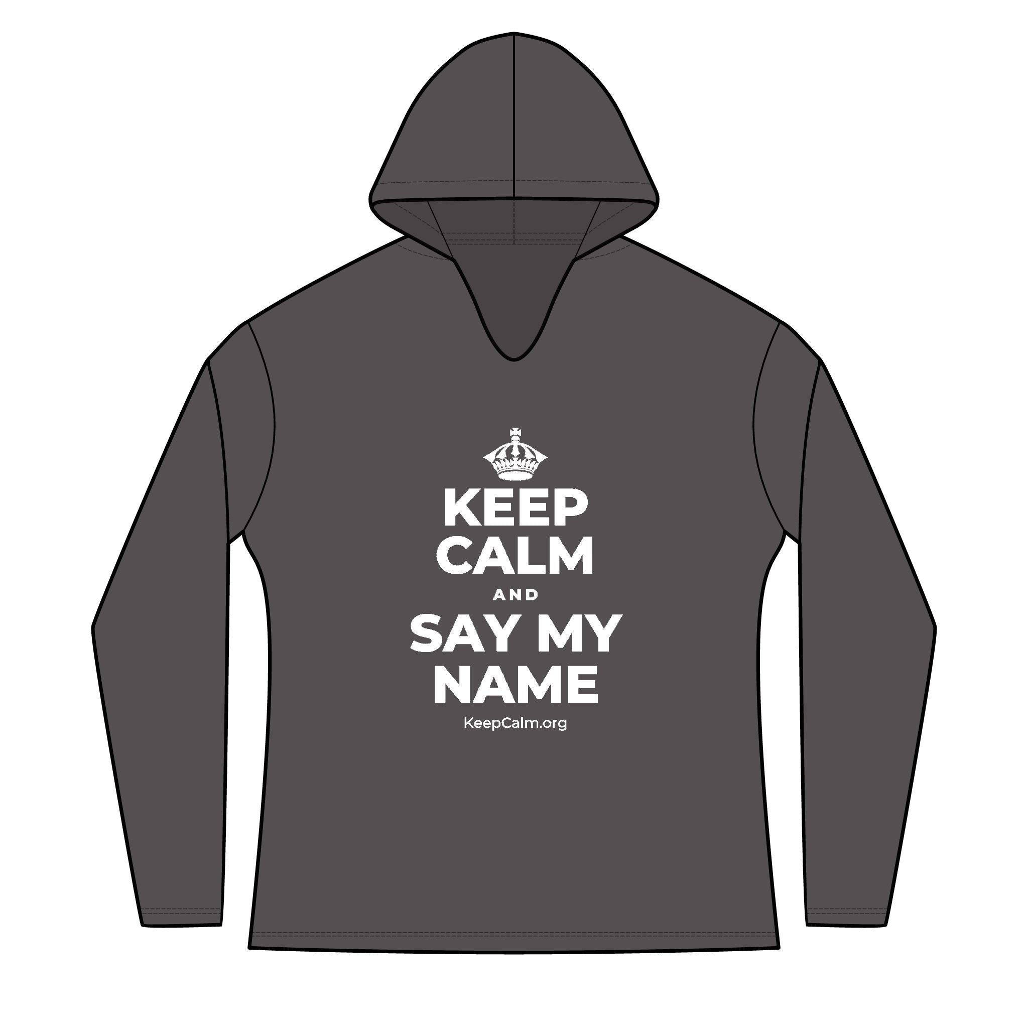 KEEP CALM AND SAY MY NAME Women's Long Sleeve Hoodie