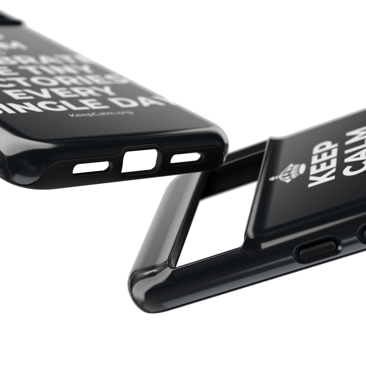 KEEP CALM AND CELEBRATE THE TINY VICTORIES EVERY SINGLE DAY Phone Case (Dark)
