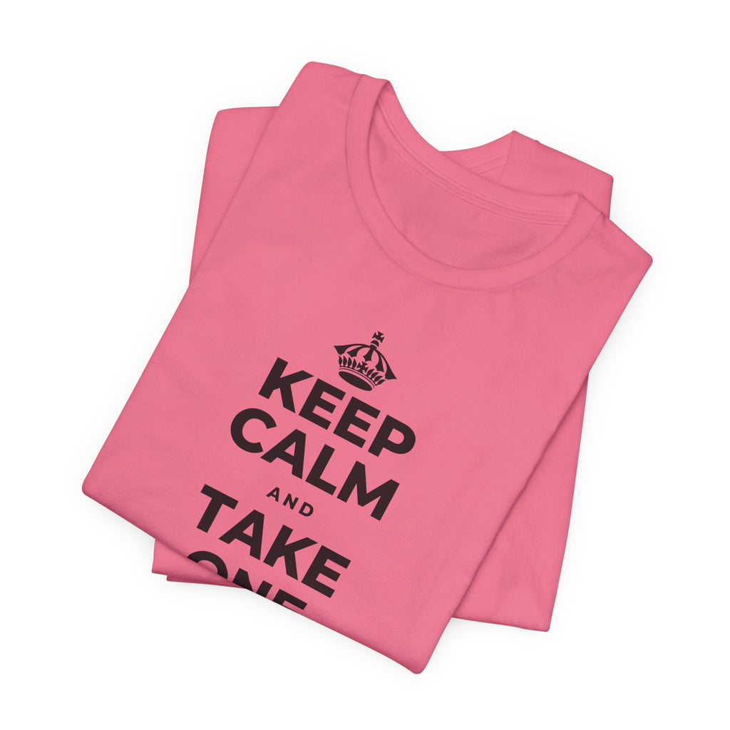 KEEP CALM AND TAKE ONE BREATH AT A TIME T-Shirt (Military Green–Autumn)