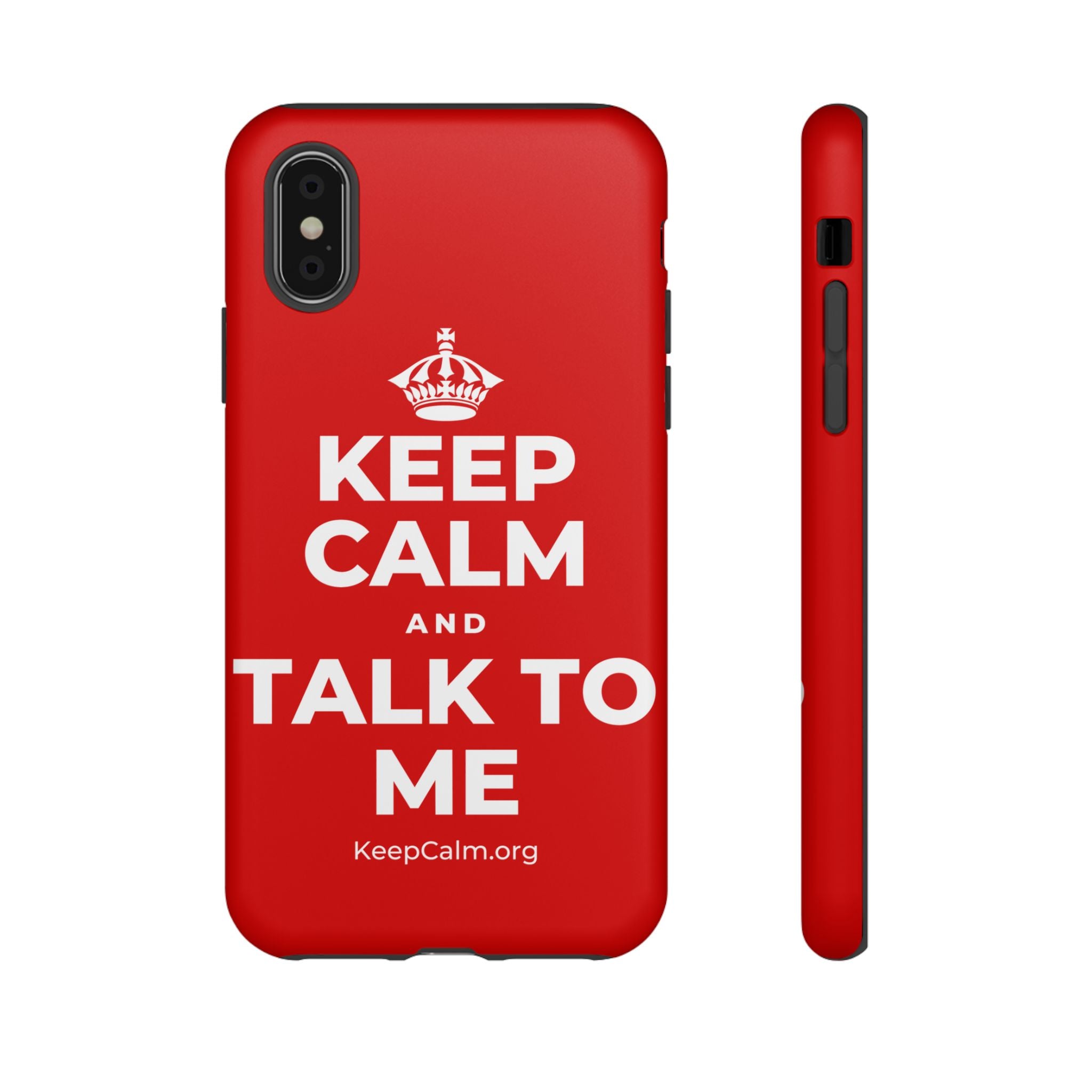 KEEP CALM AND TALK TO ME Phone Case