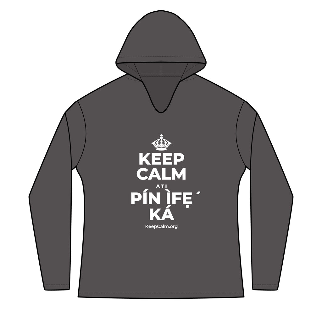 KEEP CALM ATI PÍN ÌFẸ́ KÁ Women's Long Sleeve Hoodie
