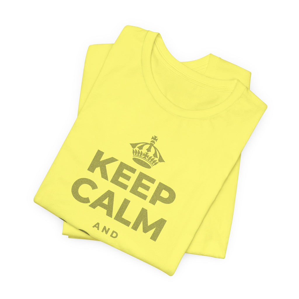 KEEP CALM AND জিনিসগুলো ঝরে যেতে দাও T-Shirt (Soft Cream–Heather Mauve)