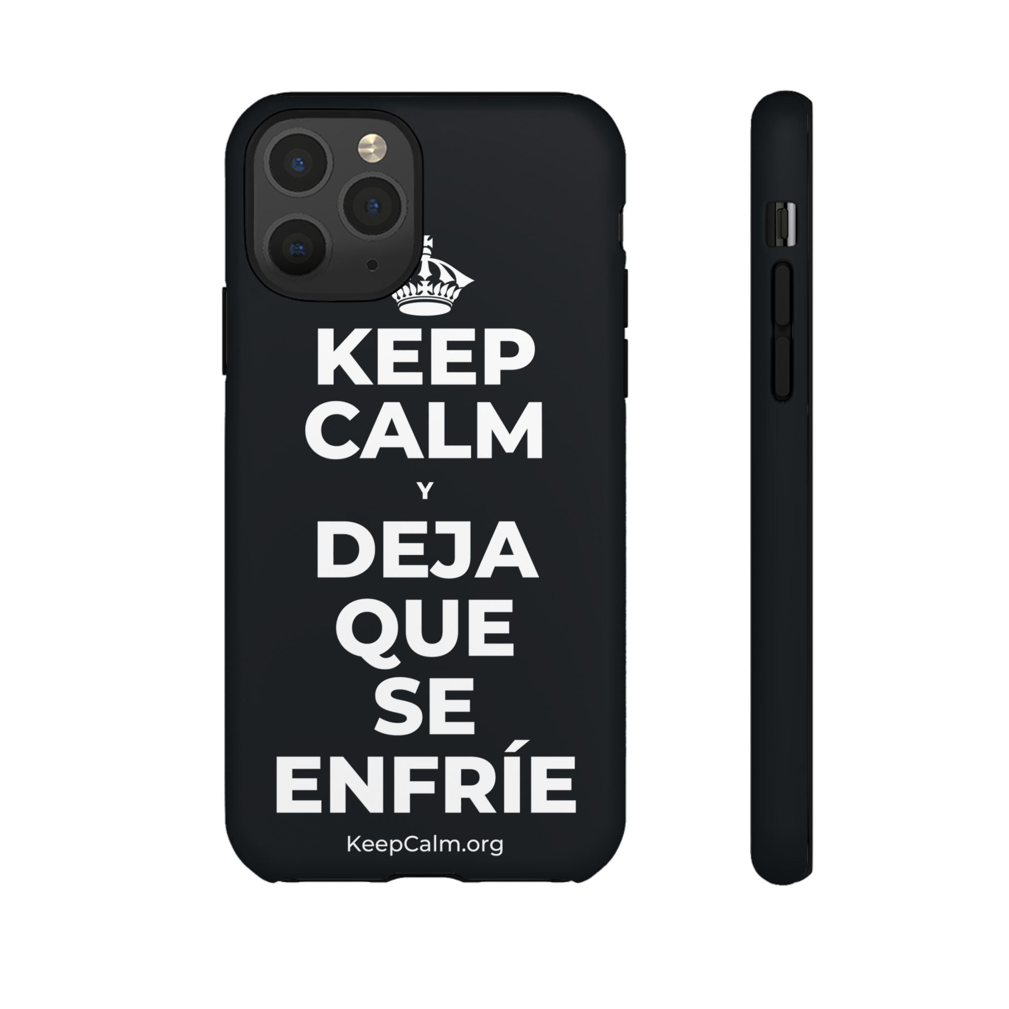 KEEP CALM Y DEJA QUE SE ENFRÍE Phone Case (Dark)