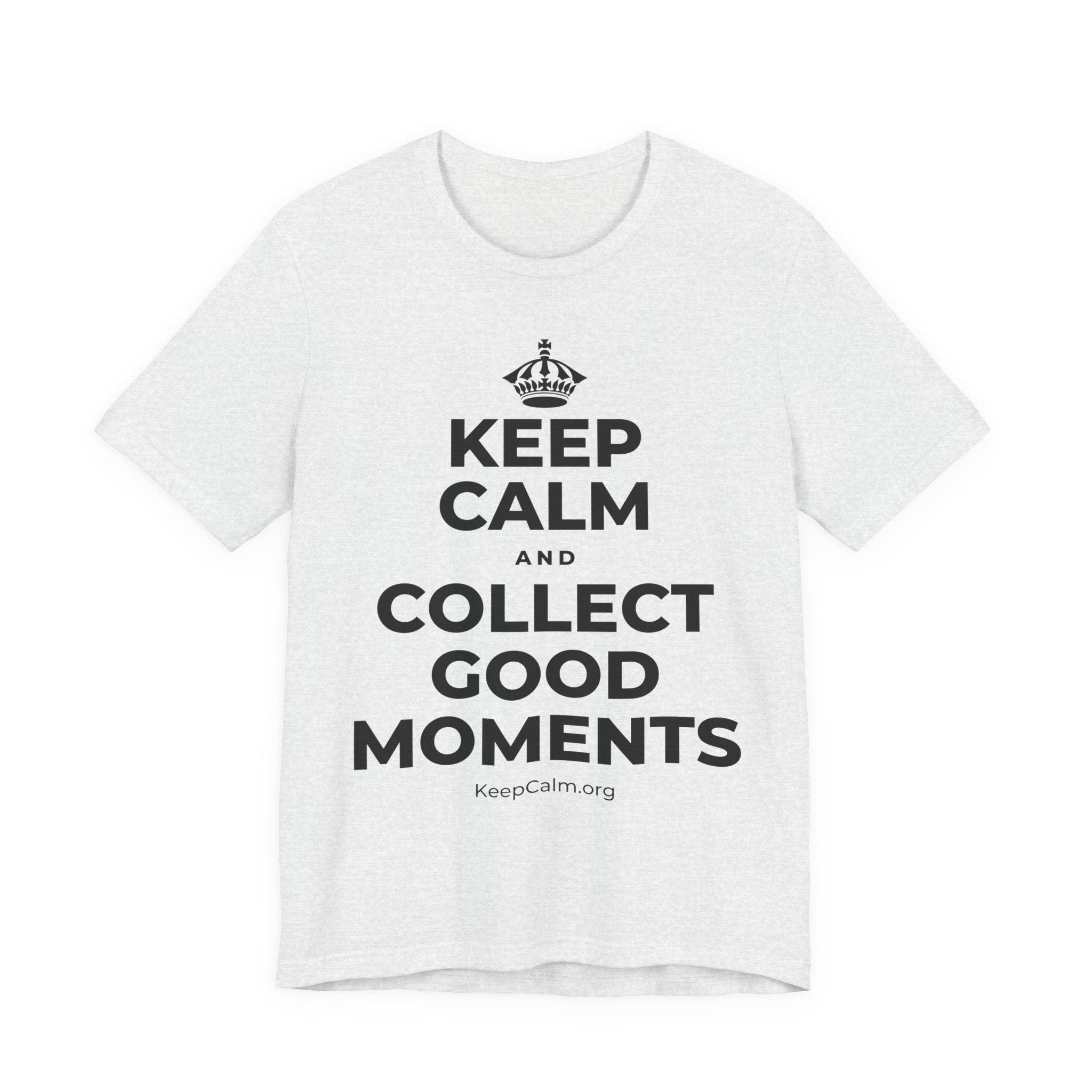 KEEP CALM AND COLLECT GOOD MOMENTS T-Shirt (Soft Cream–Heather Mauve)