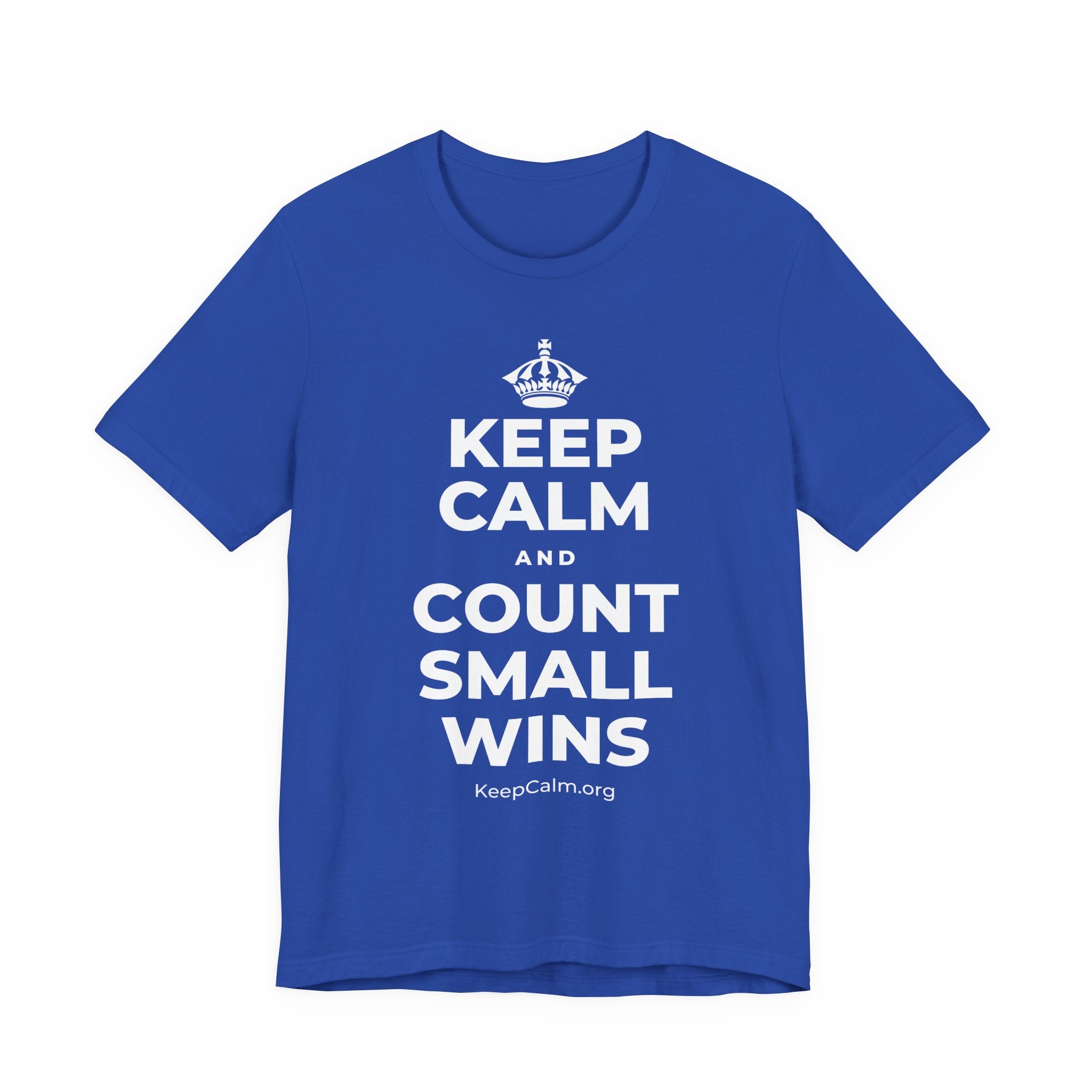 KEEP CALM AND COUNT SMALL WINS T-Shirt (Soft Cream–Heather Mauve)