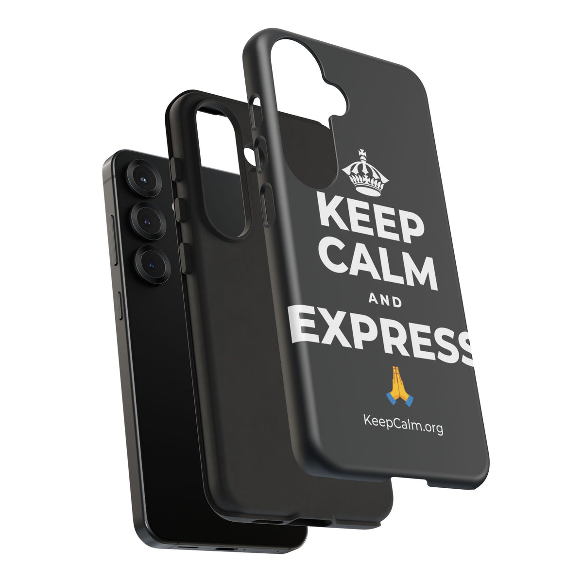 KEEP CALM AND EXPRESS 🙏 Phone Case (Dark)