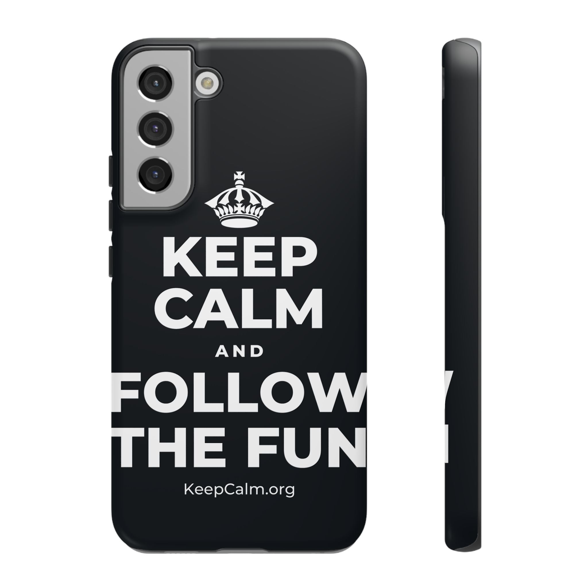 KEEP CALM AND FOLLOW THE FUN Phone Case (Dark)