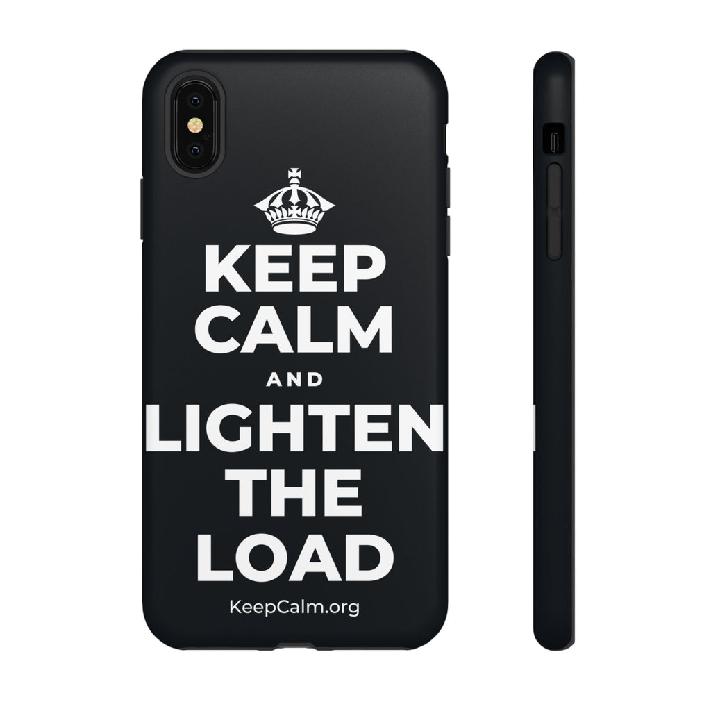 KEEP CALM AND LIGHTEN THE LOAD Phone Case (Dark)