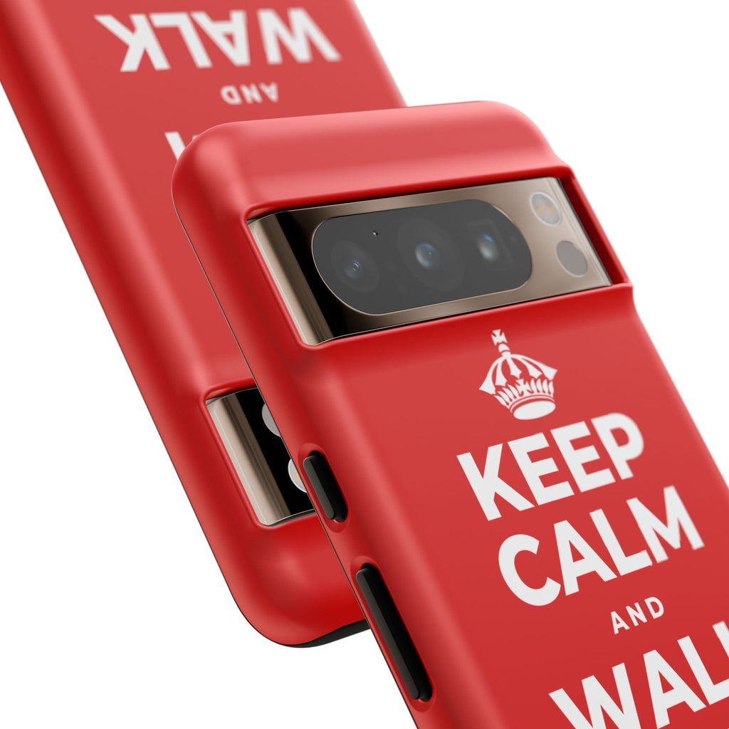 KEEP CALM AND WALK AND LISTEN Phone Case