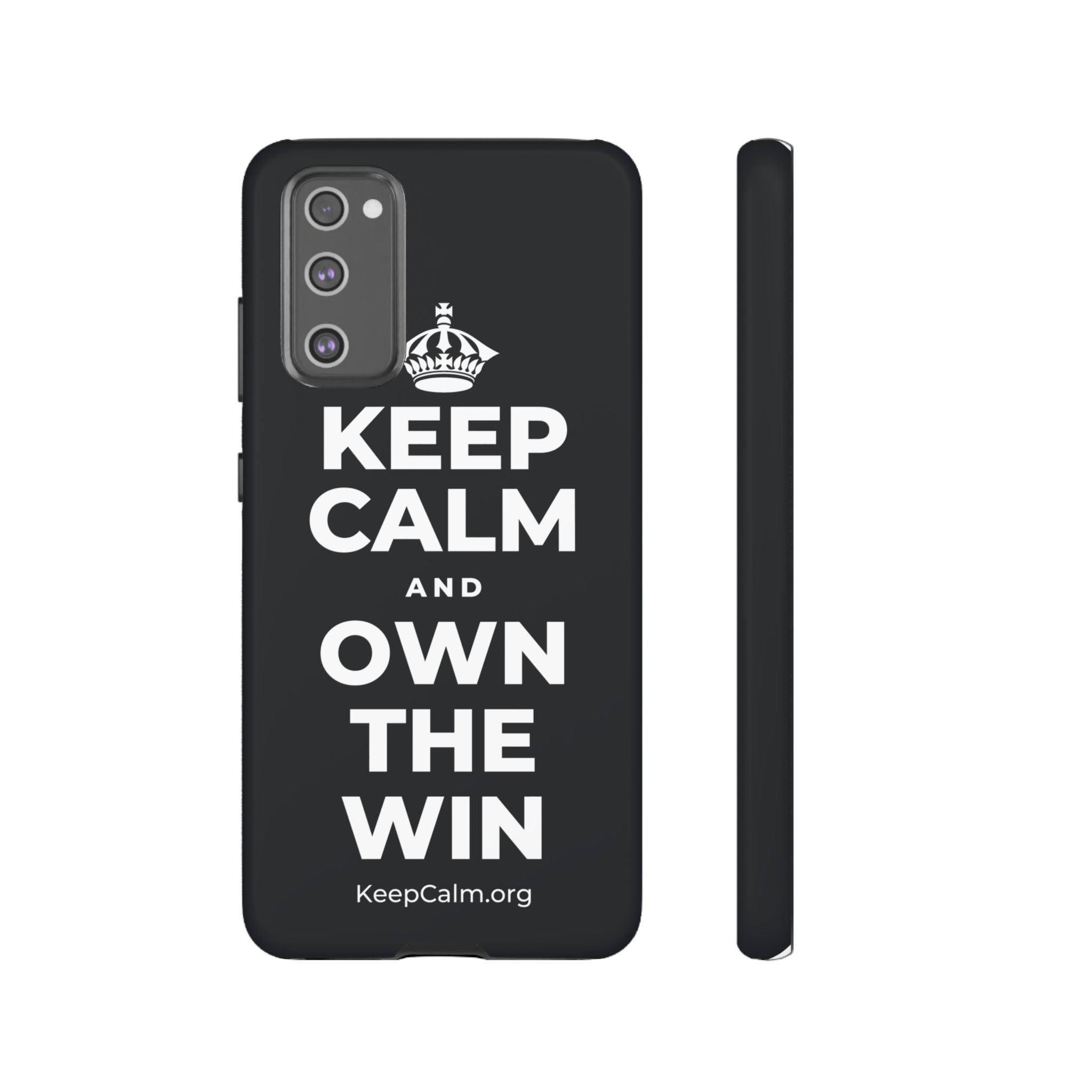 KEEP CALM AND OWN THE WIN Phone Case (Dark)