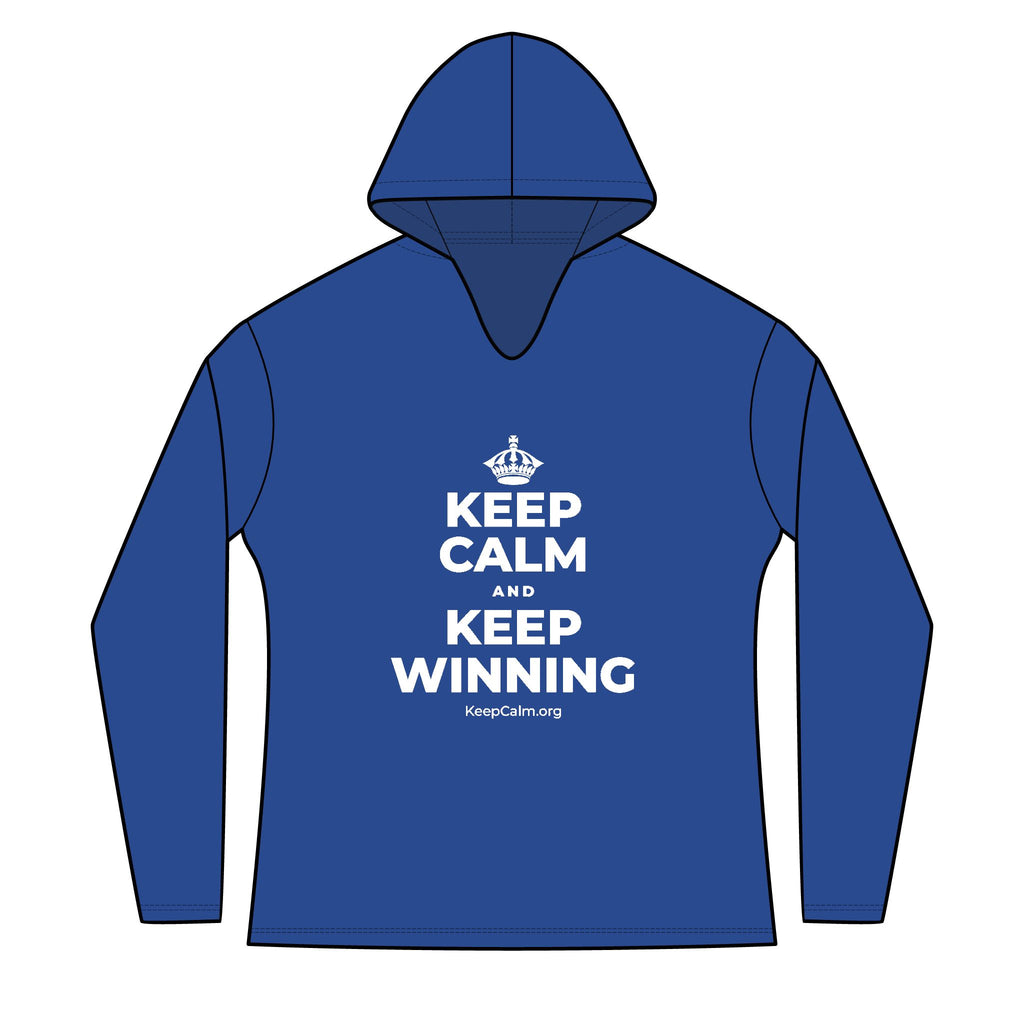 KEEP CALM AND KEEP WINNING Women's Long Sleeve Hoodie