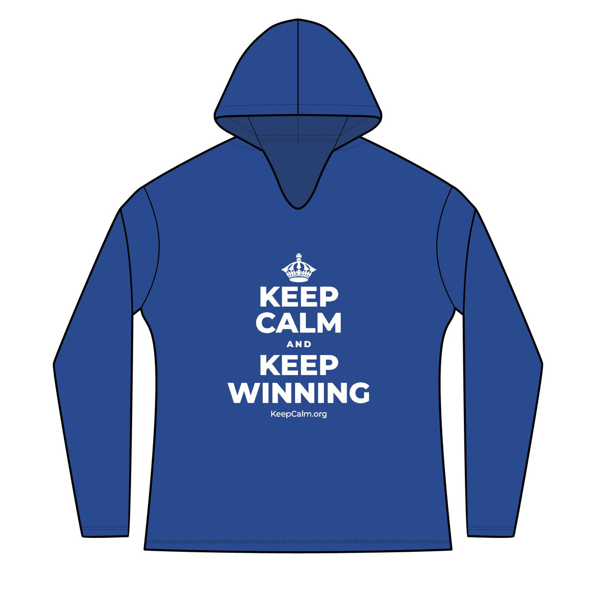 KEEP CALM AND KEEP WINNING Women's Long Sleeve Hoodie