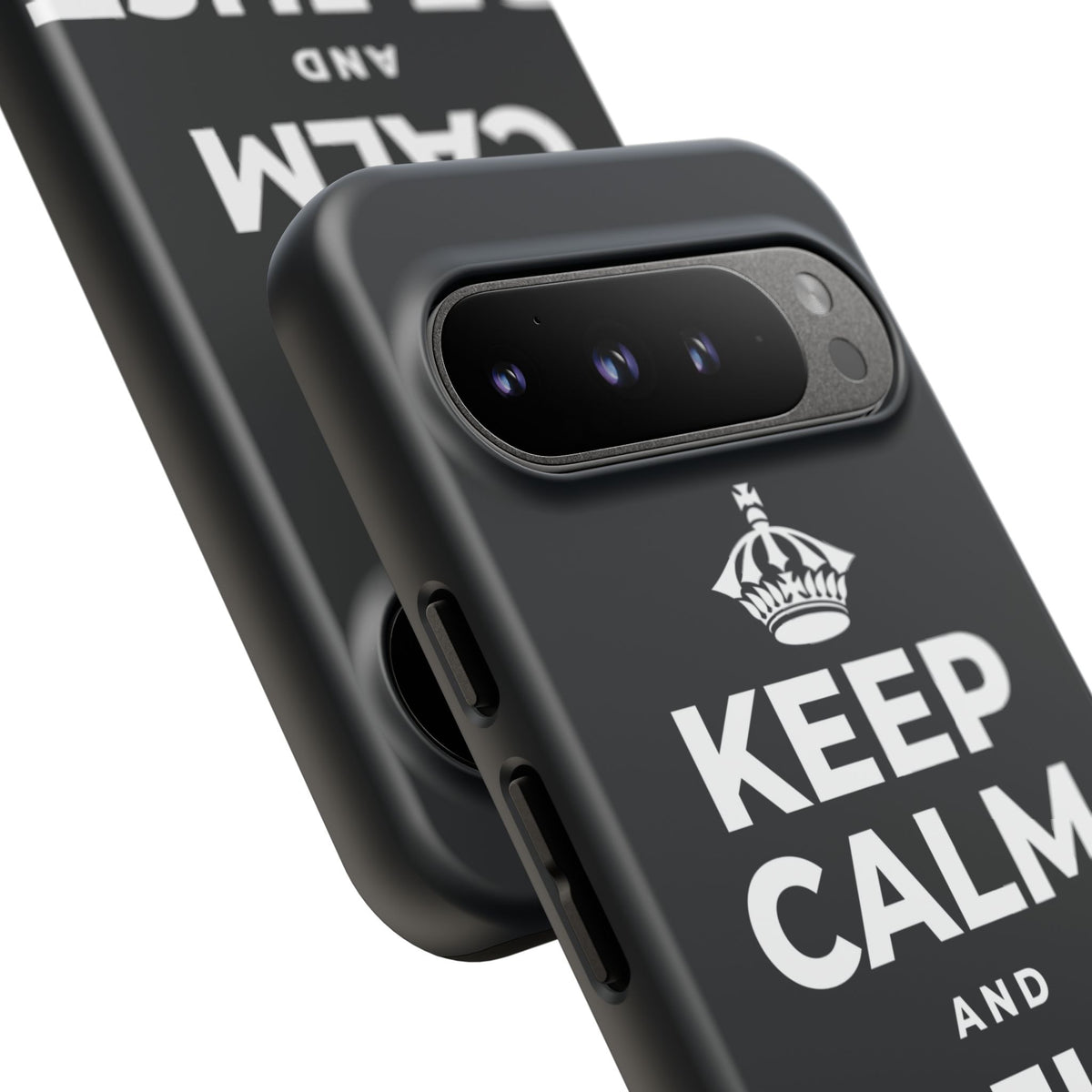 KEEP CALM AND BE JUST RIGHT Phone Case (Dark)