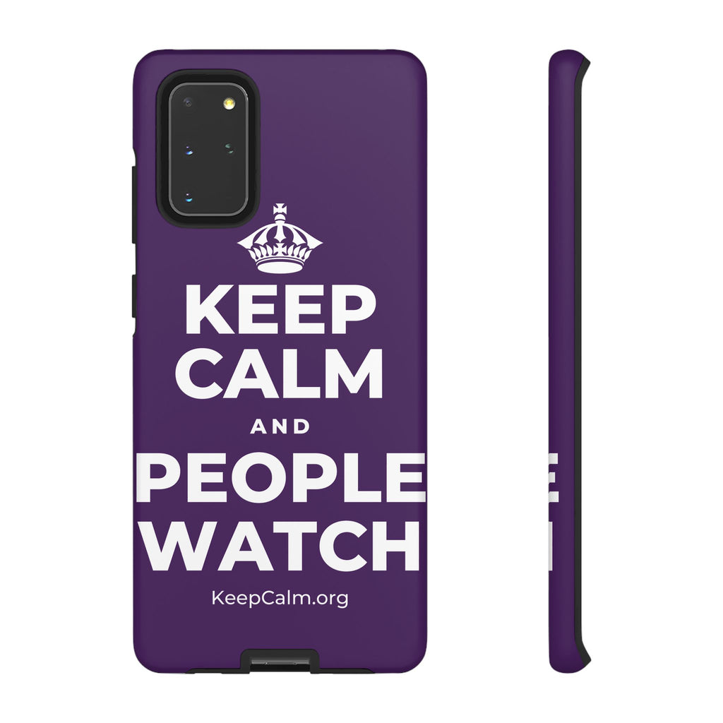 KEEP CALM AND PEOPLE WATCH Phone Case