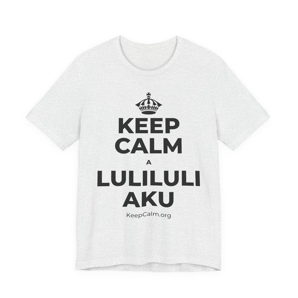 KEEP CALM A LULILULI AKU T-Shirt (Soft Cream–Heather Mauve)