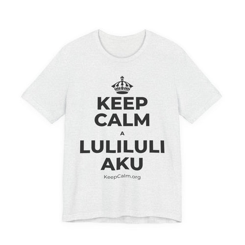 KEEP CALM A LULILULI AKU T-Shirt (Soft Cream–Heather Mauve)