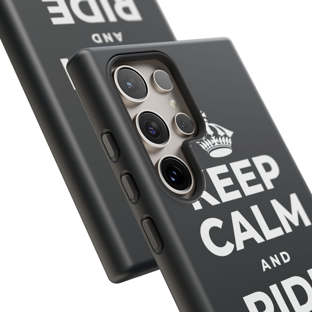 KEEP CALM AND RIDE THE WAVE Phone Case (Dark)