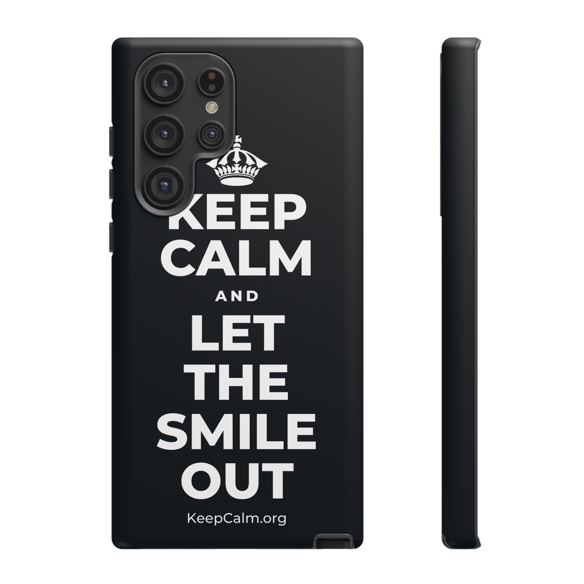 KEEP CALM AND LET THE SMILE OUT Phone Case (Dark)