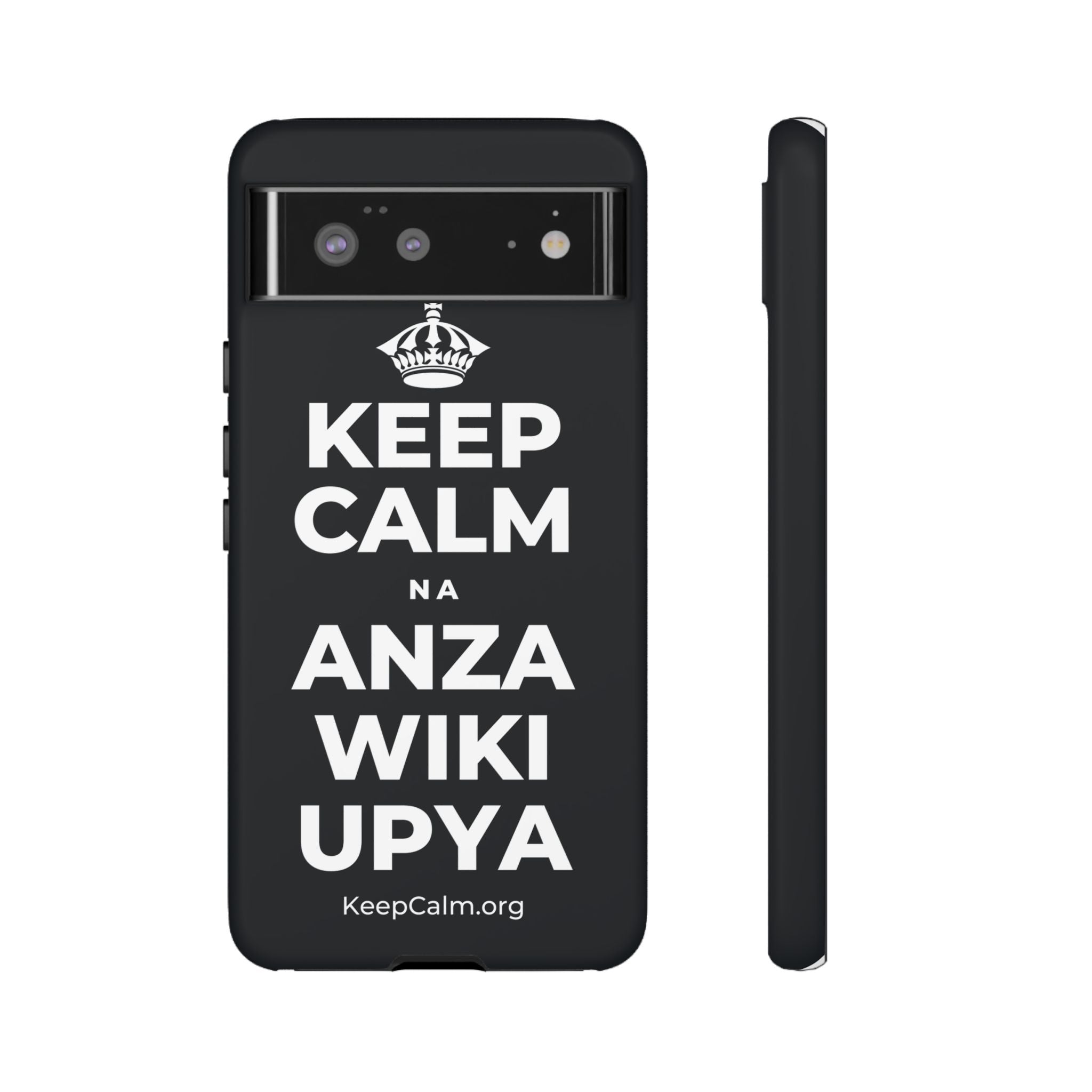 KEEP CALM NA ANZA WIKI UPYA Phone Case (Dark)
