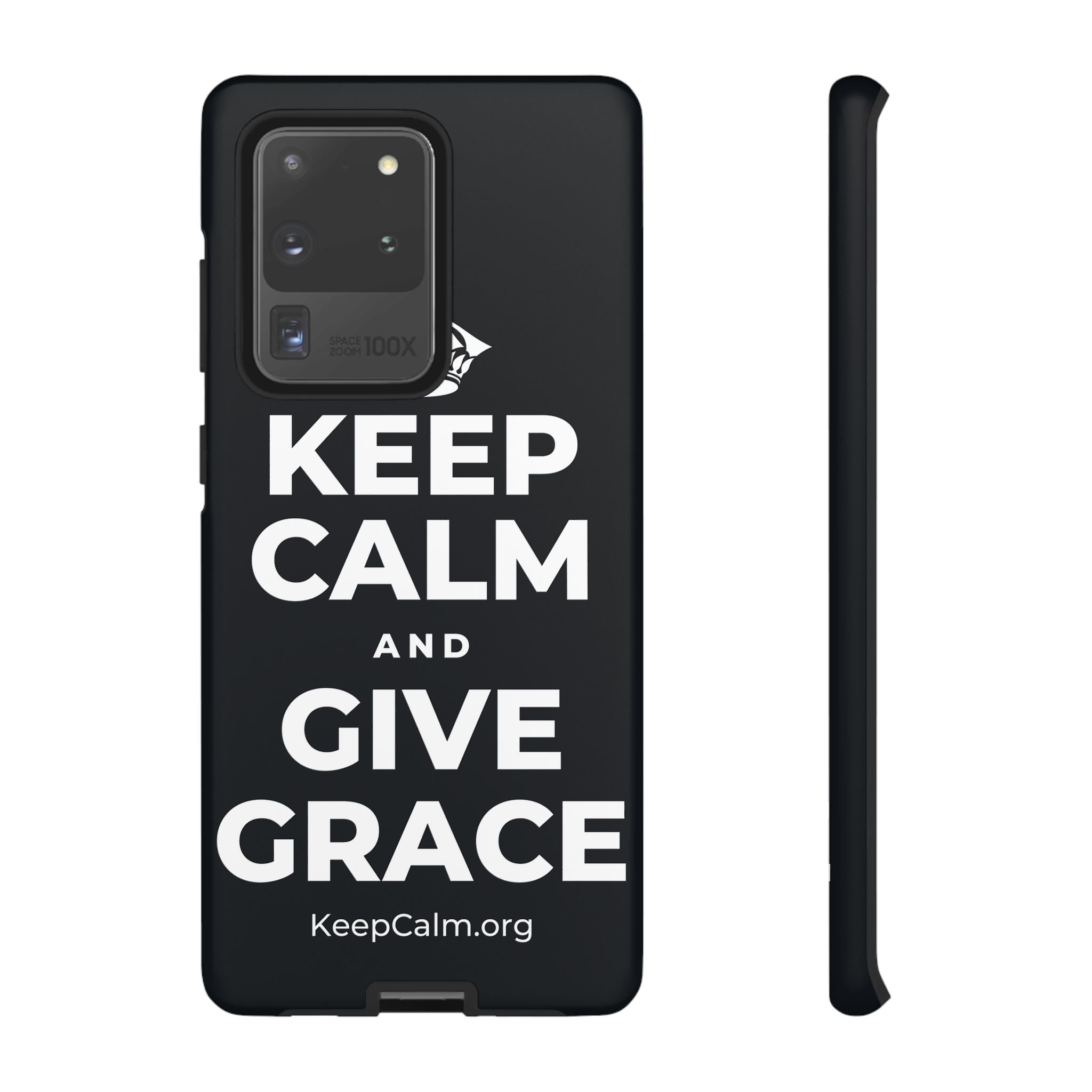 KEEP CALM AND GIVE GRACE Phone Case (Dark)