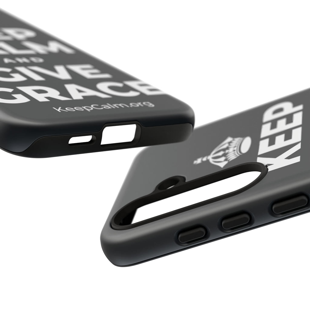 KEEP CALM AND GIVE GRACE Phone Case (Dark)