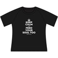 KEEP CALM AND FEED YOUR SOUL TOO Women's Raglan Tee