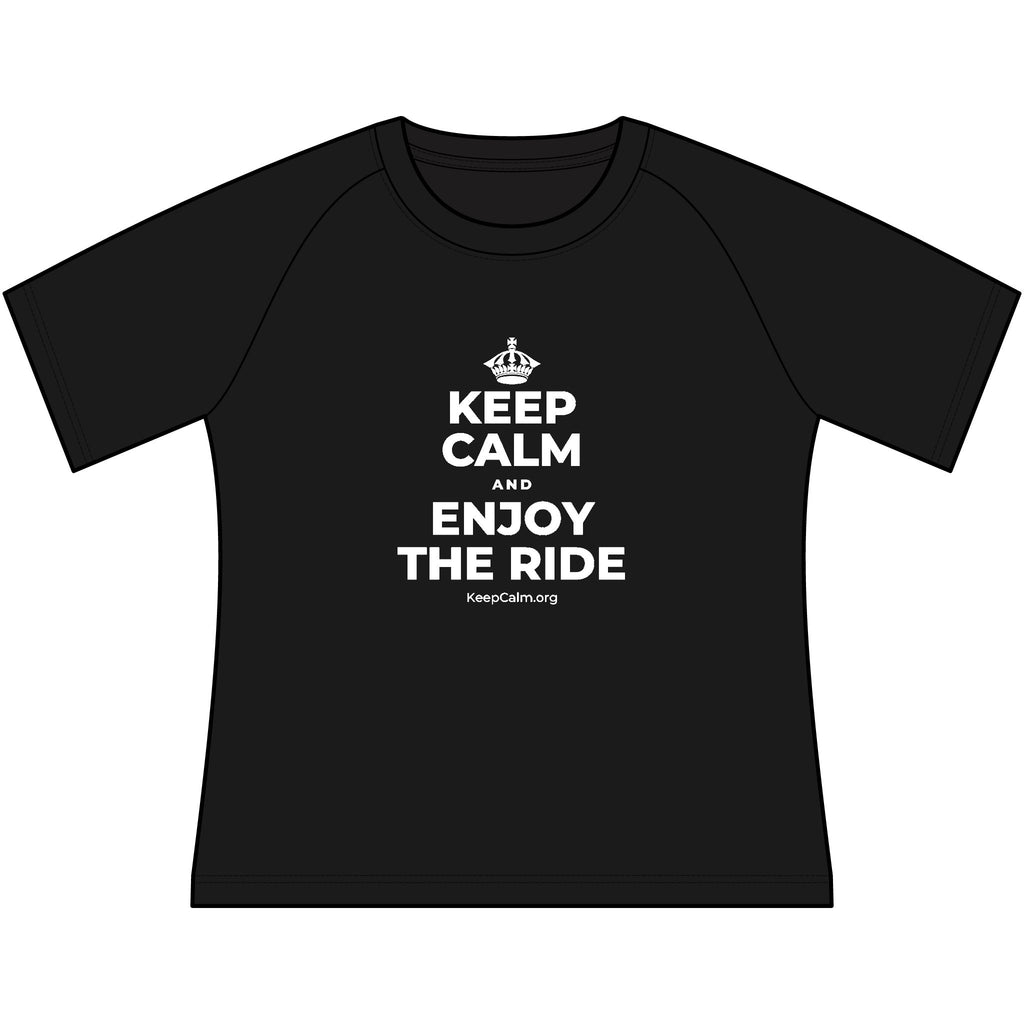 KEEP CALM AND ENJOY THE RIDE Women's Raglan Tee
