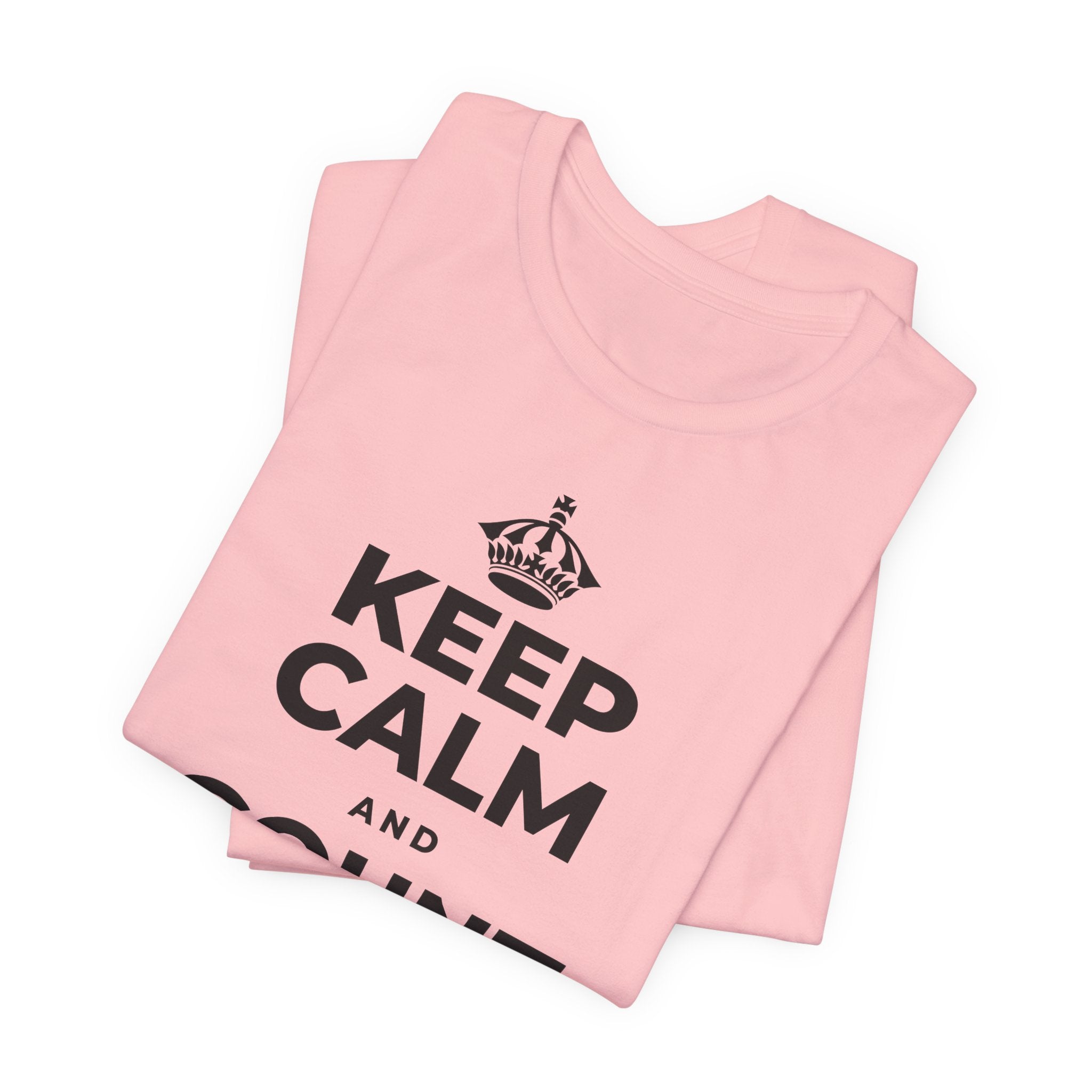 KEEP CALM AND COUNT KINDNESS AS LOVE T-Shirt (White–Asphalt)