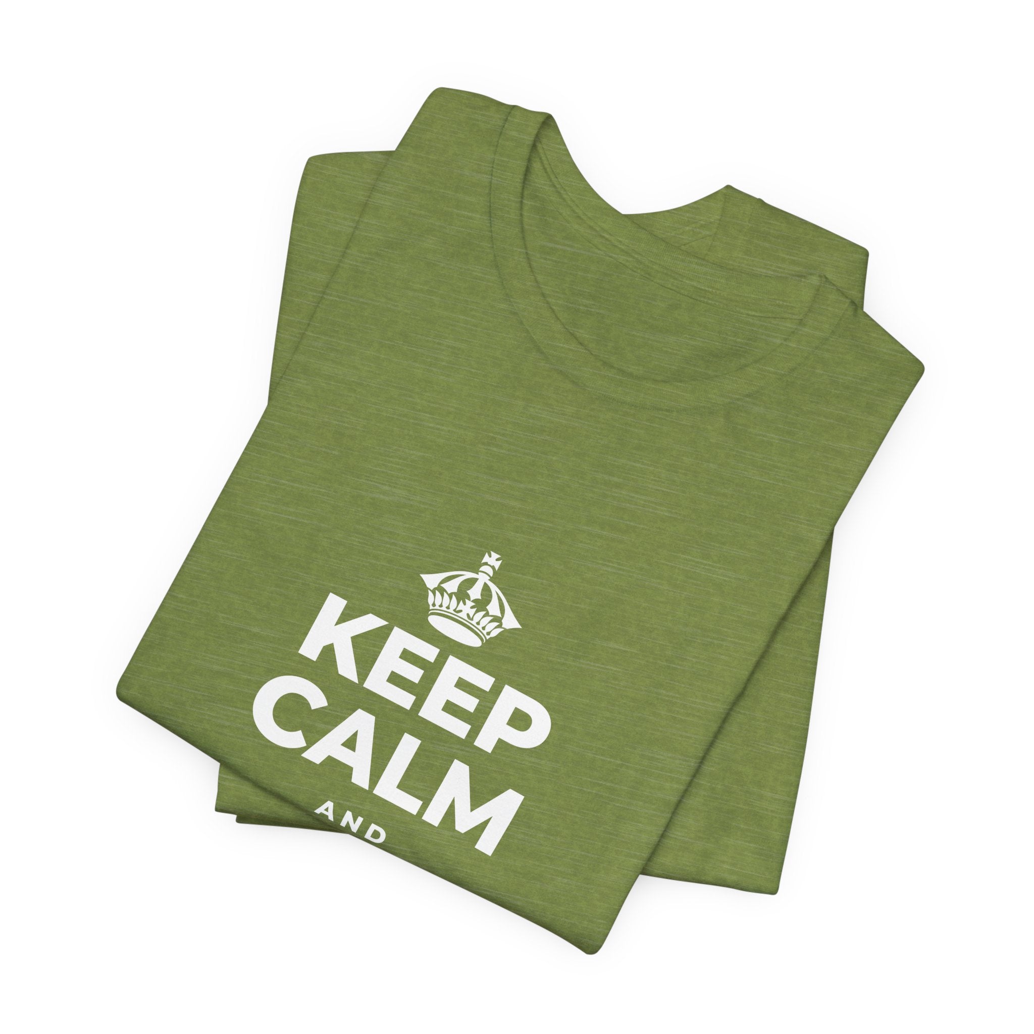 KEEP CALM AND MAKE MEMORIES T-Shirt (Baby Blue–Silver)