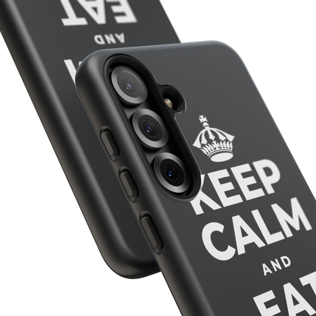 KEEP CALM AND EAT THE SNACK Phone Case (Dark)