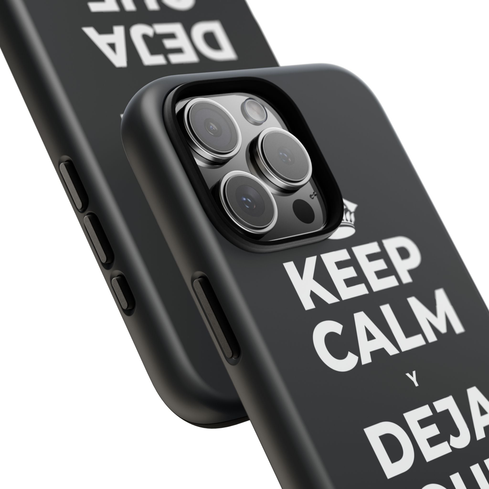 KEEP CALM Y DEJA QUE SE ENFRÍE Phone Case (Dark)