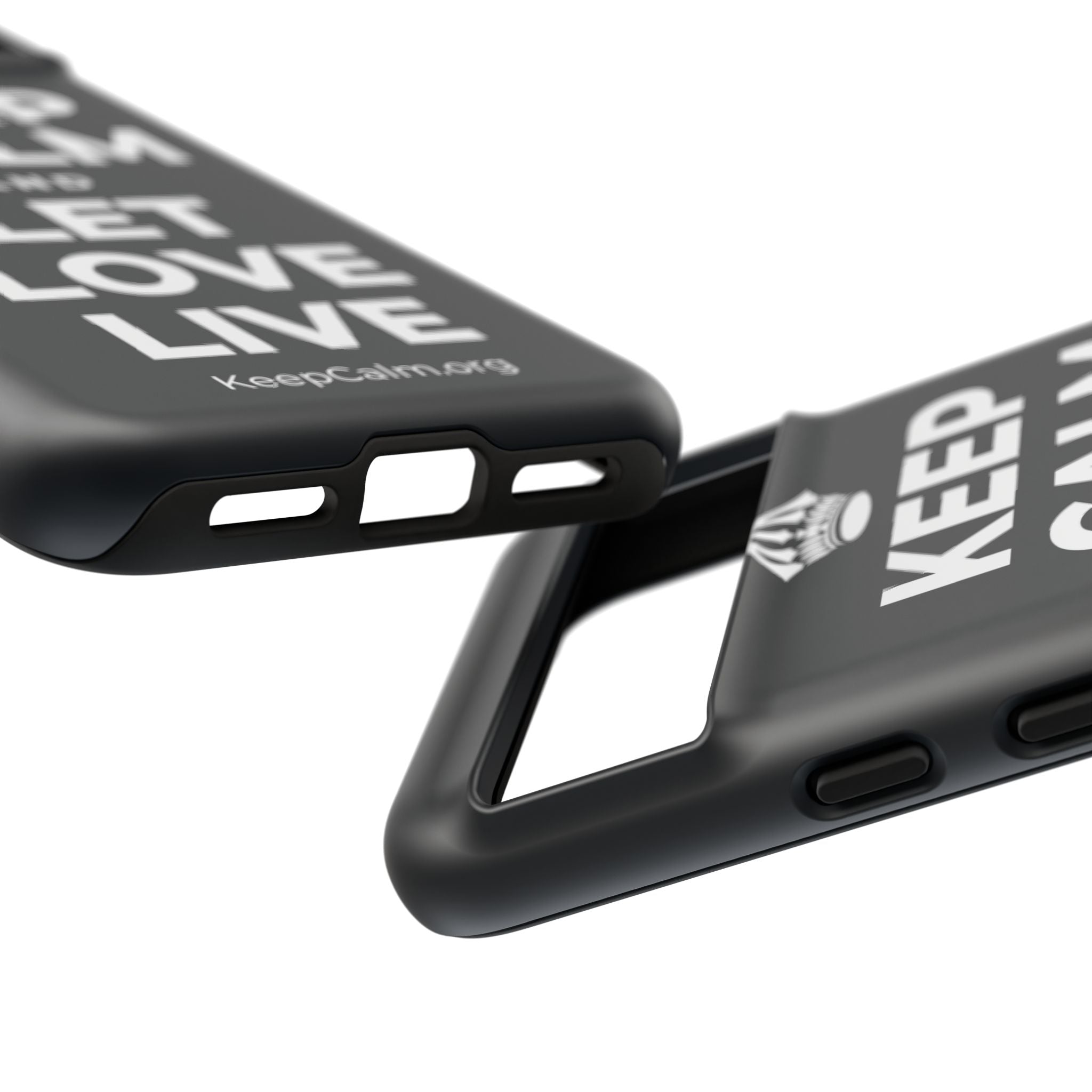 KEEP CALM AND LET LOVE LIVE Phone Case (Dark)
