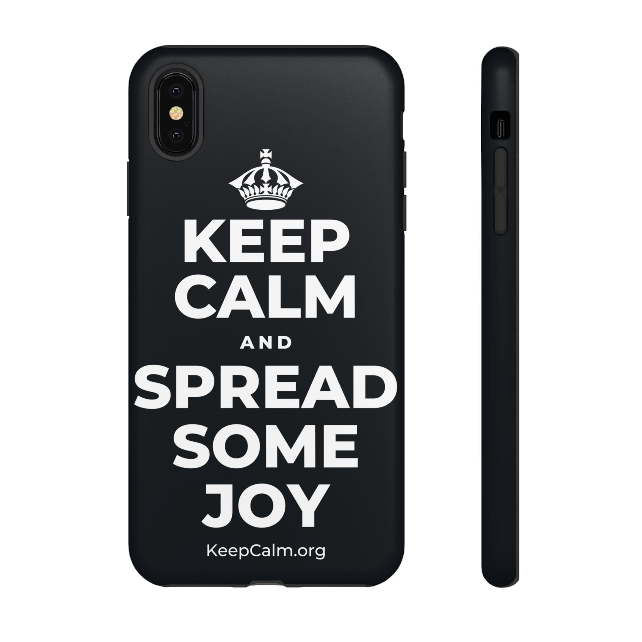 KEEP CALM AND SPREAD SOME JOY Phone Case (Dark)