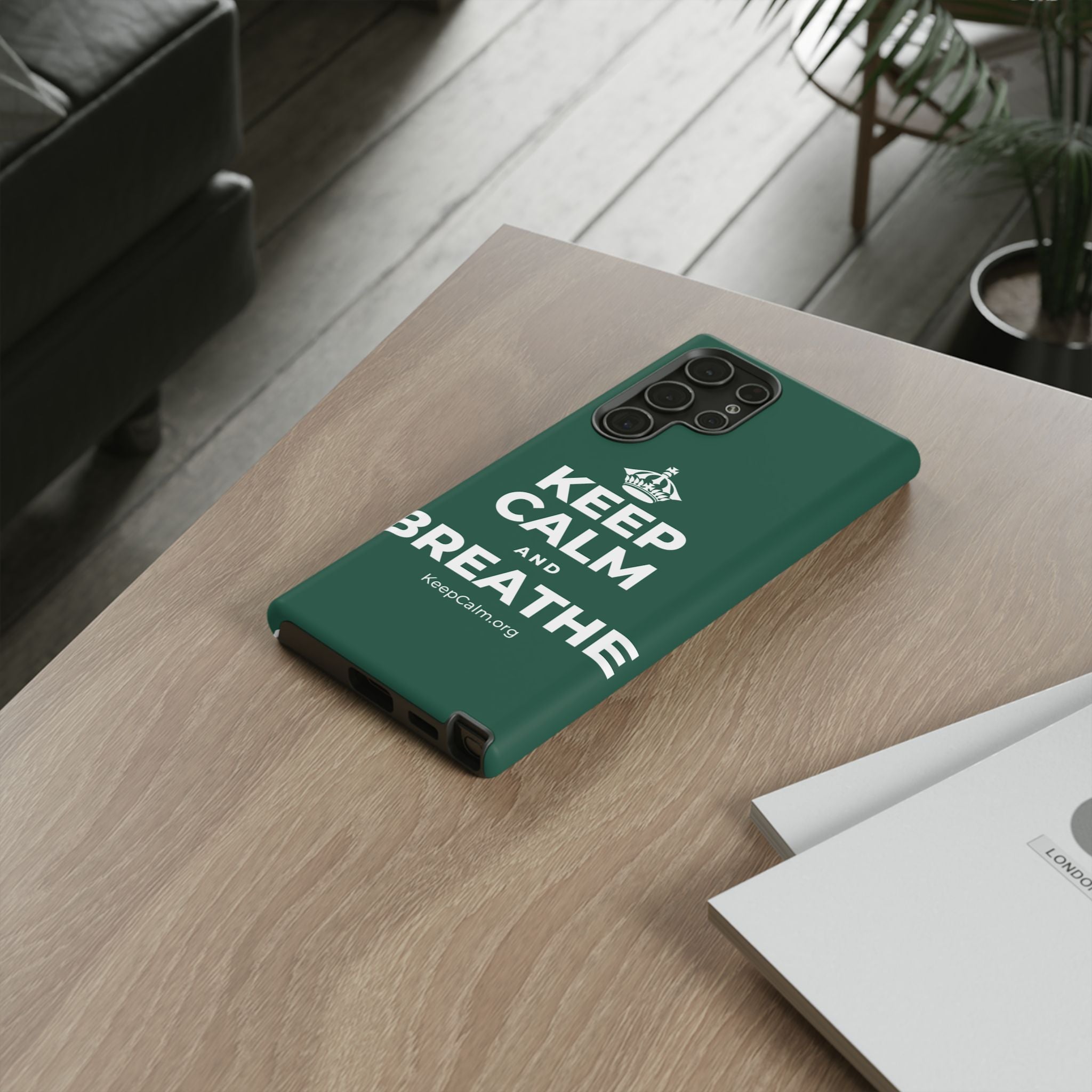KEEP CALM AND BREATHE Phone Case