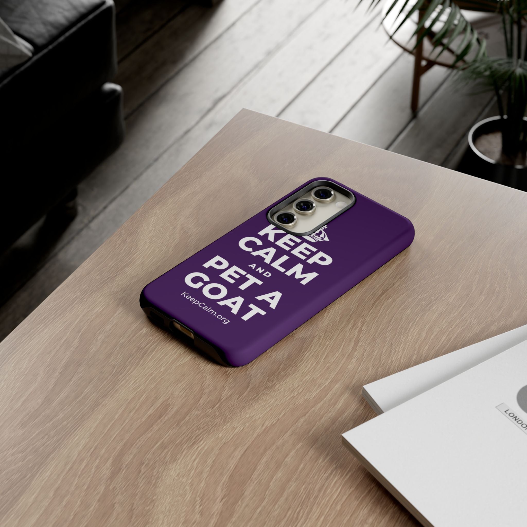 KEEP CALM AND PET A GOAT Phone Case