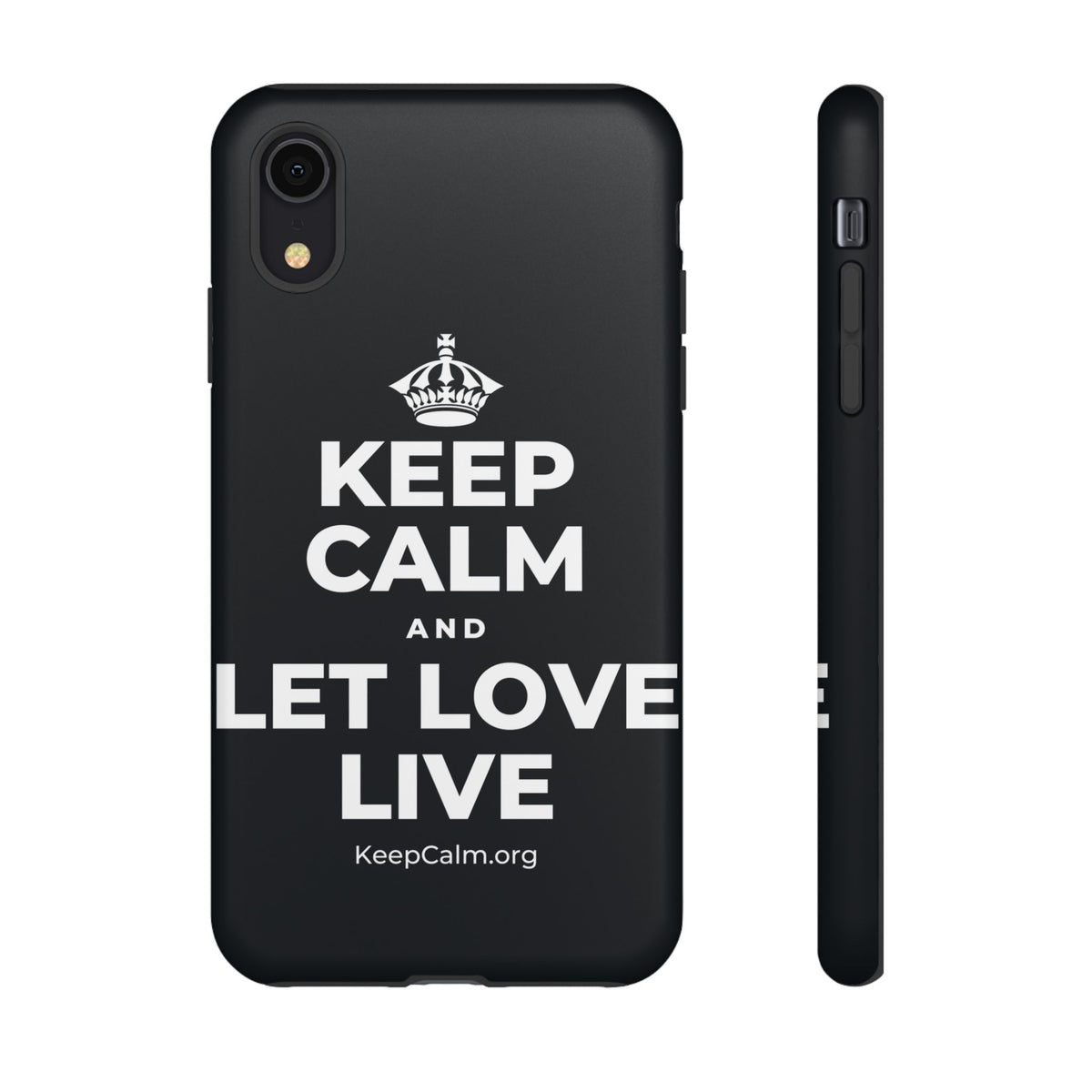 KEEP CALM AND LET LOVE LIVE Phone Case (Dark)
