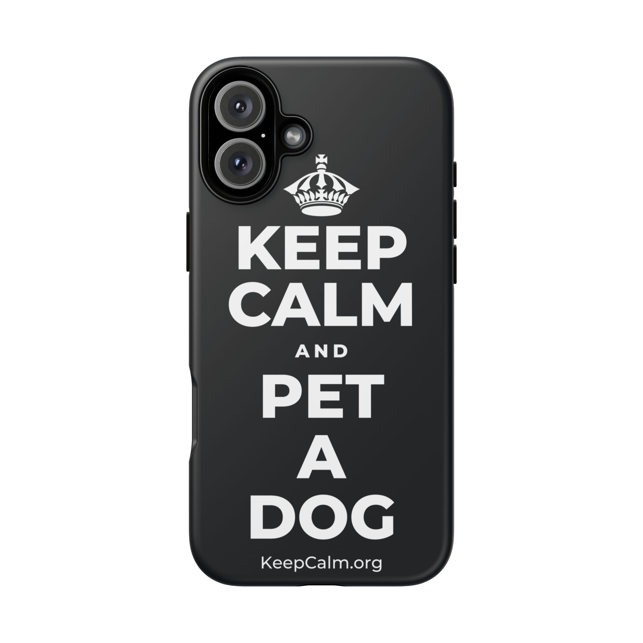 KEEP CALM AND PET A DOG Phone Case (Dark)