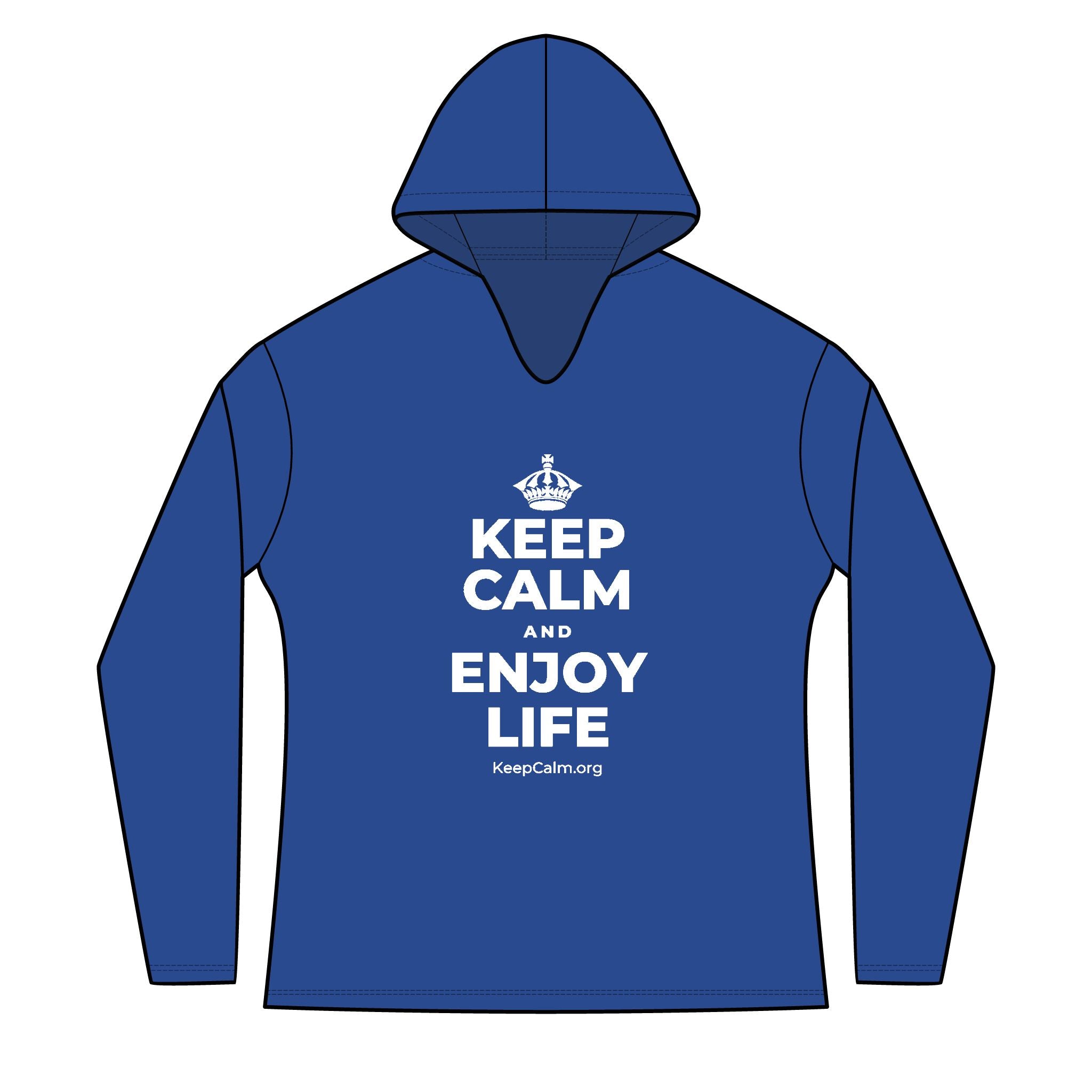 KEEP CALM AND ENJOY LIFE Women's Long Sleeve Hoodie
