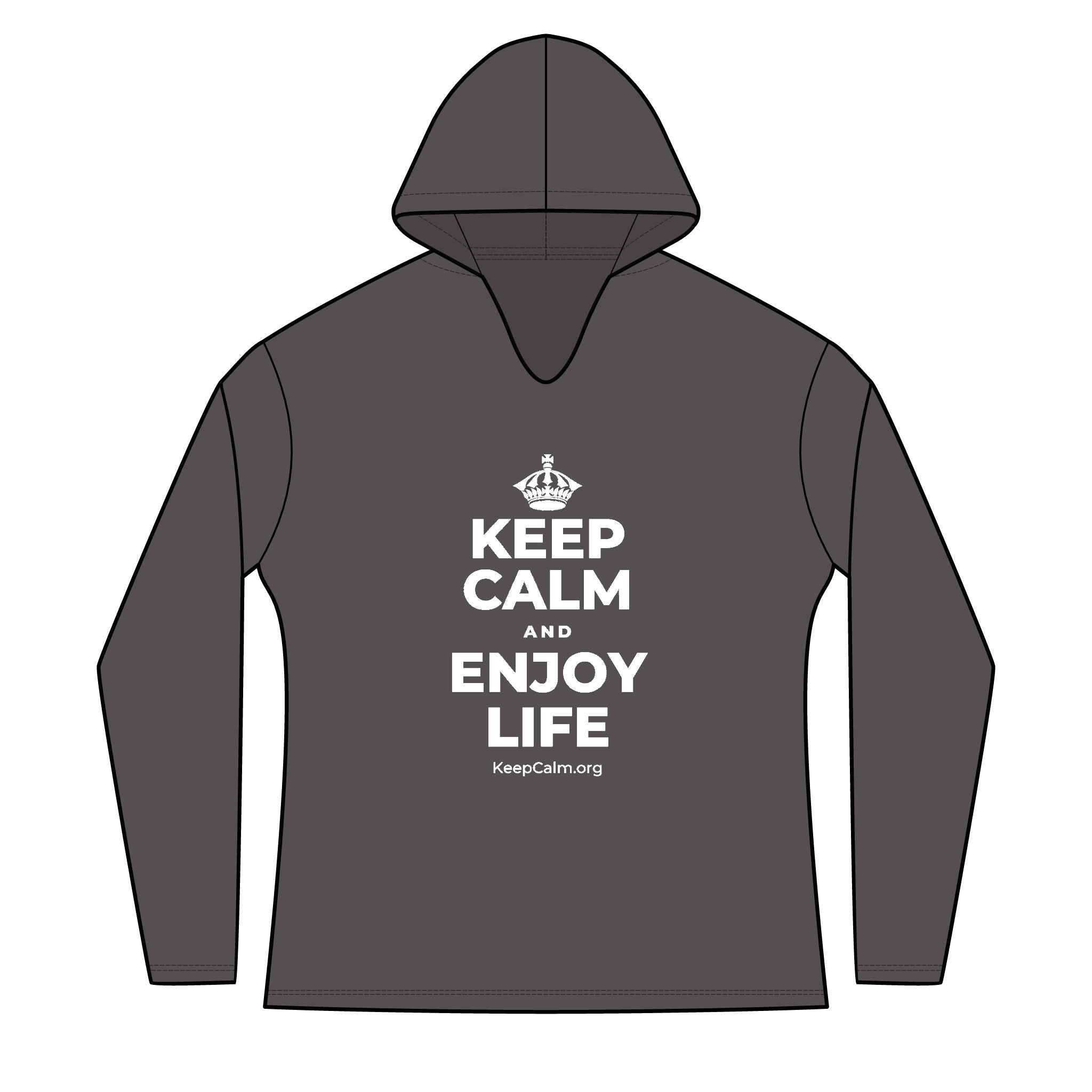 KEEP CALM AND ENJOY LIFE Women's Long Sleeve Hoodie