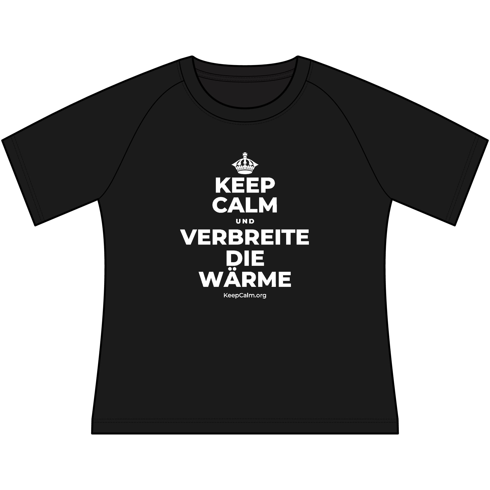 KEEP CALM UND VERBREITE DIE WÄRME Women's Raglan Tee